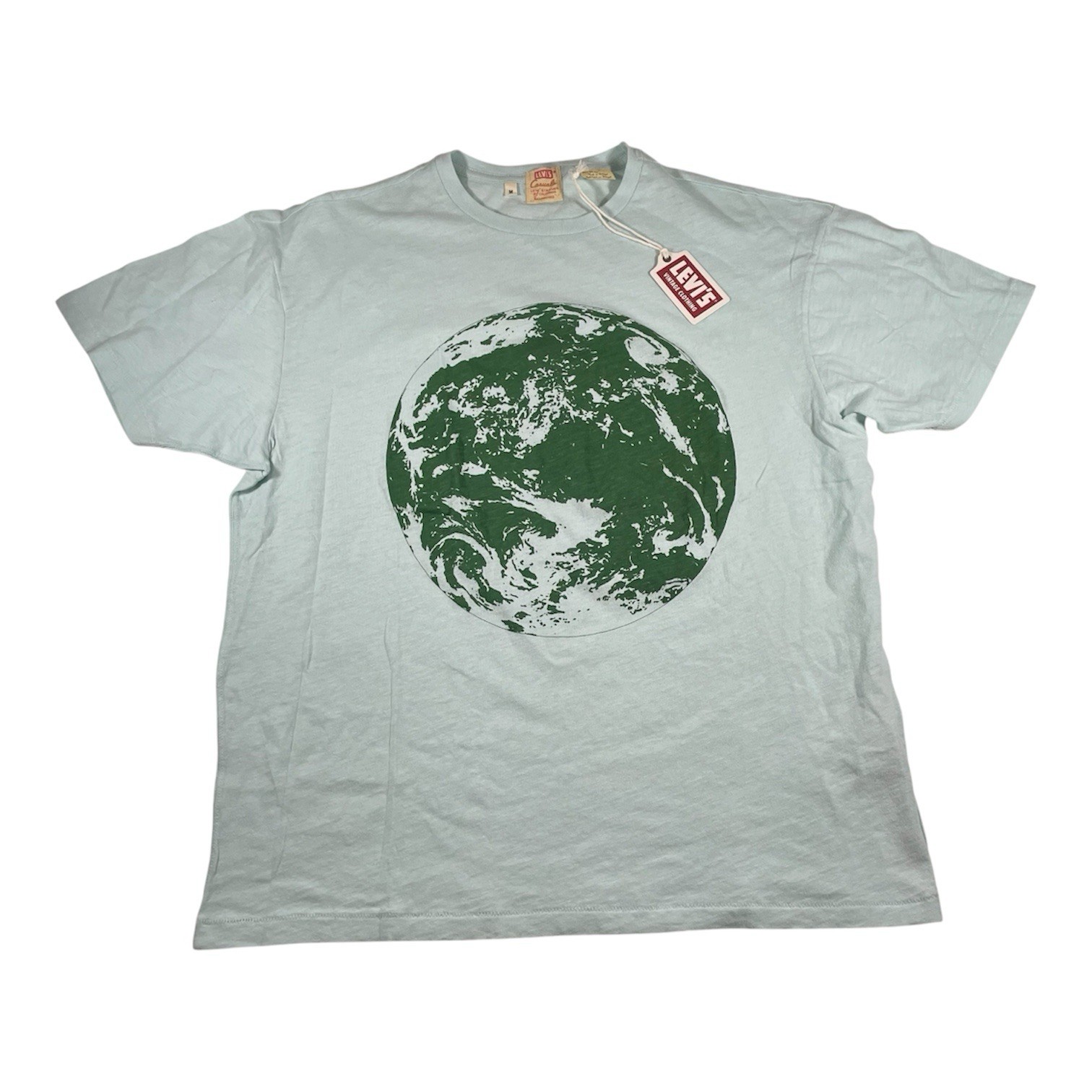 Levis Casuals Vintage Clothing Earth Day T Shirt M Graphic Print NWT 2021 Blue