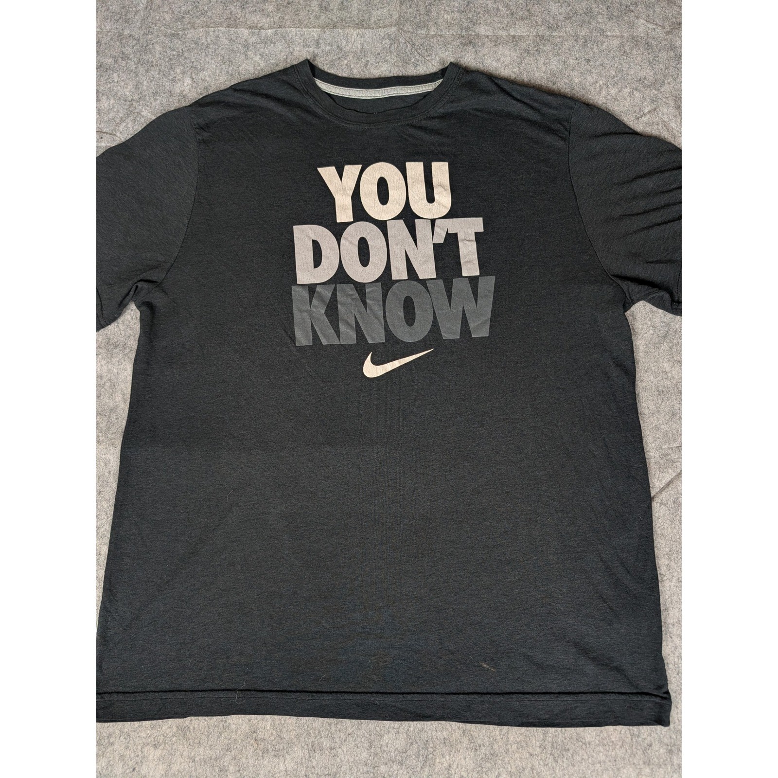 Nike Athletic Dept You Don’t Know Graphic T-Shirt Black Regular Fit XL