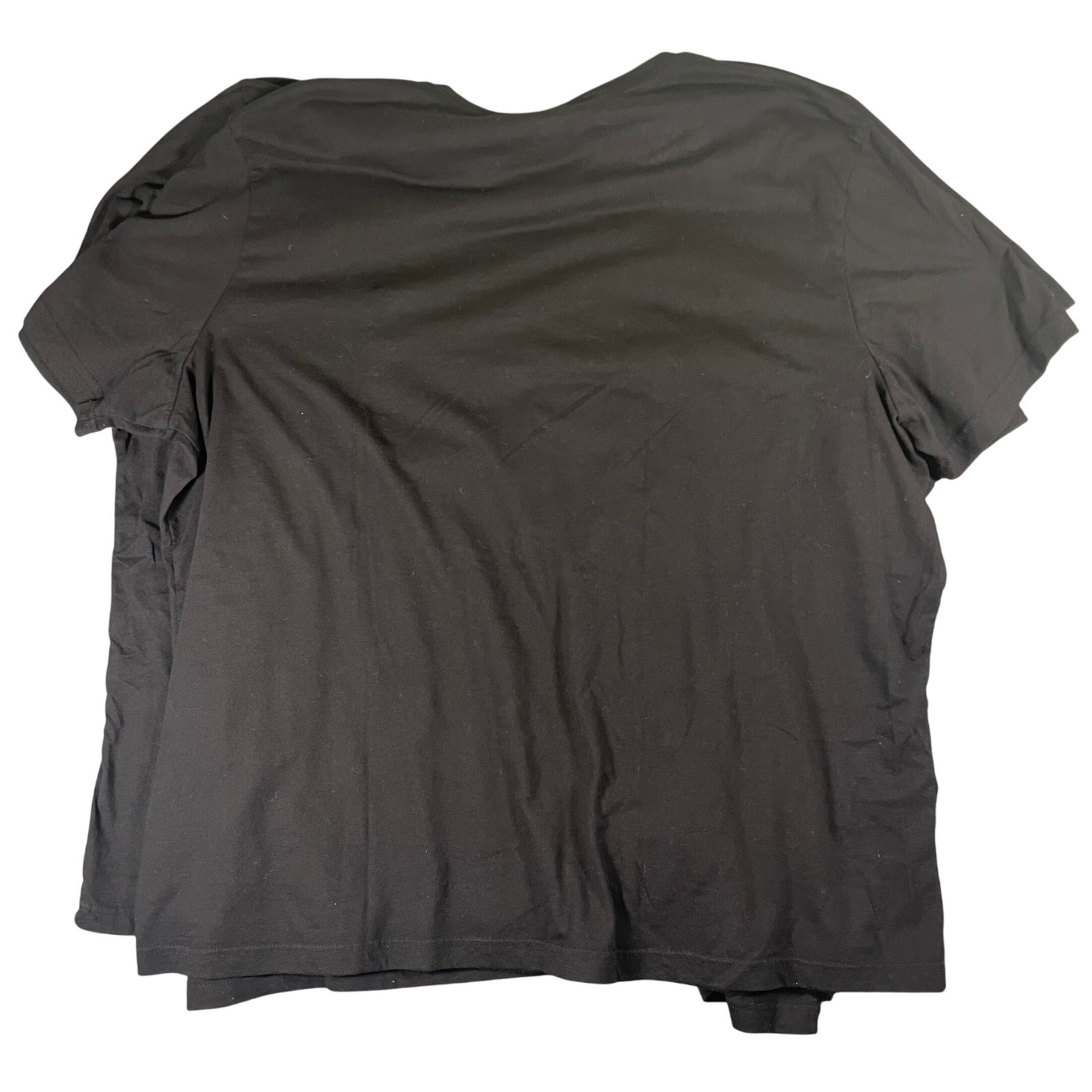 St John’s Bay Mens T Shirt 3 Pack 3XL Black V Neck Quick Dry Easy Care