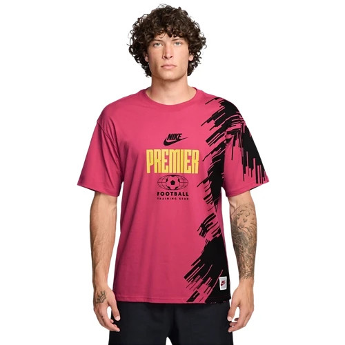 Nike Max90 Mens 2XL Rush Pink Soccer Graphic T Shirt Oversized Football Tee NWT
