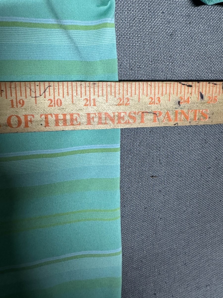 Adidas Men M Golf Polo Shirt Polyester Mint Green Striped ClimaCool