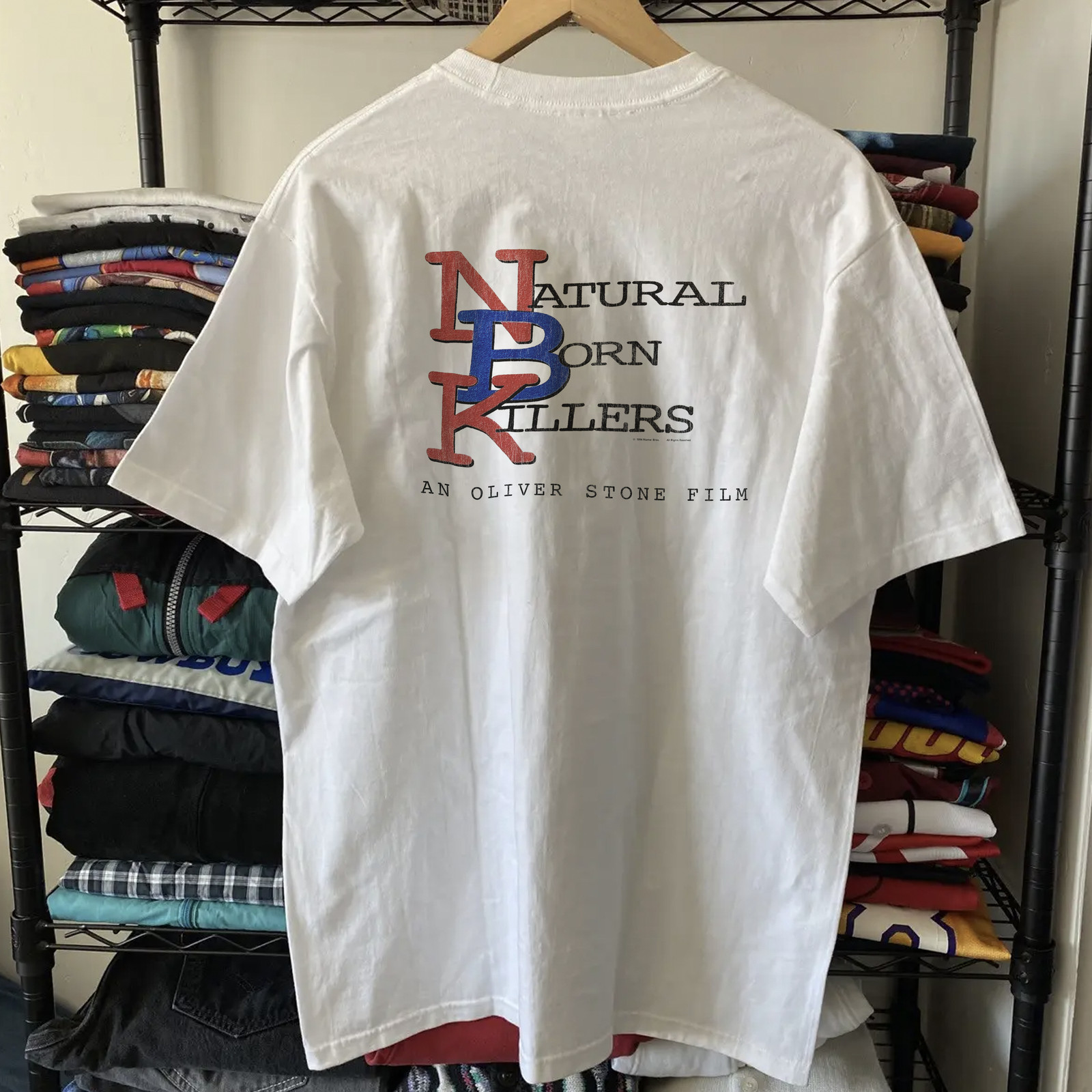 90s Natural Born Killers Classic T-Shirt White L