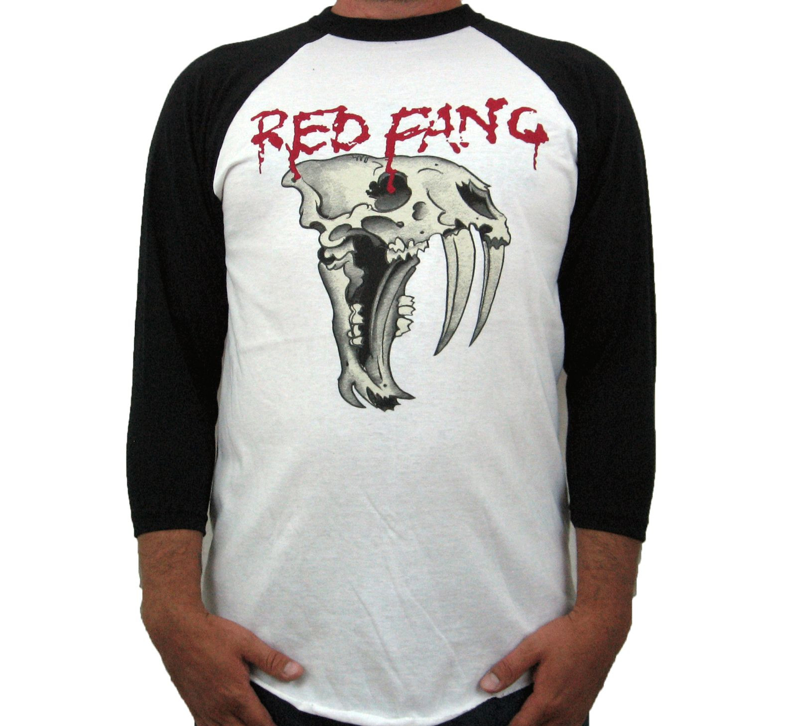 RED FANG (Fang Jersey) Men’s 3/4 Sleeve T-Shirt