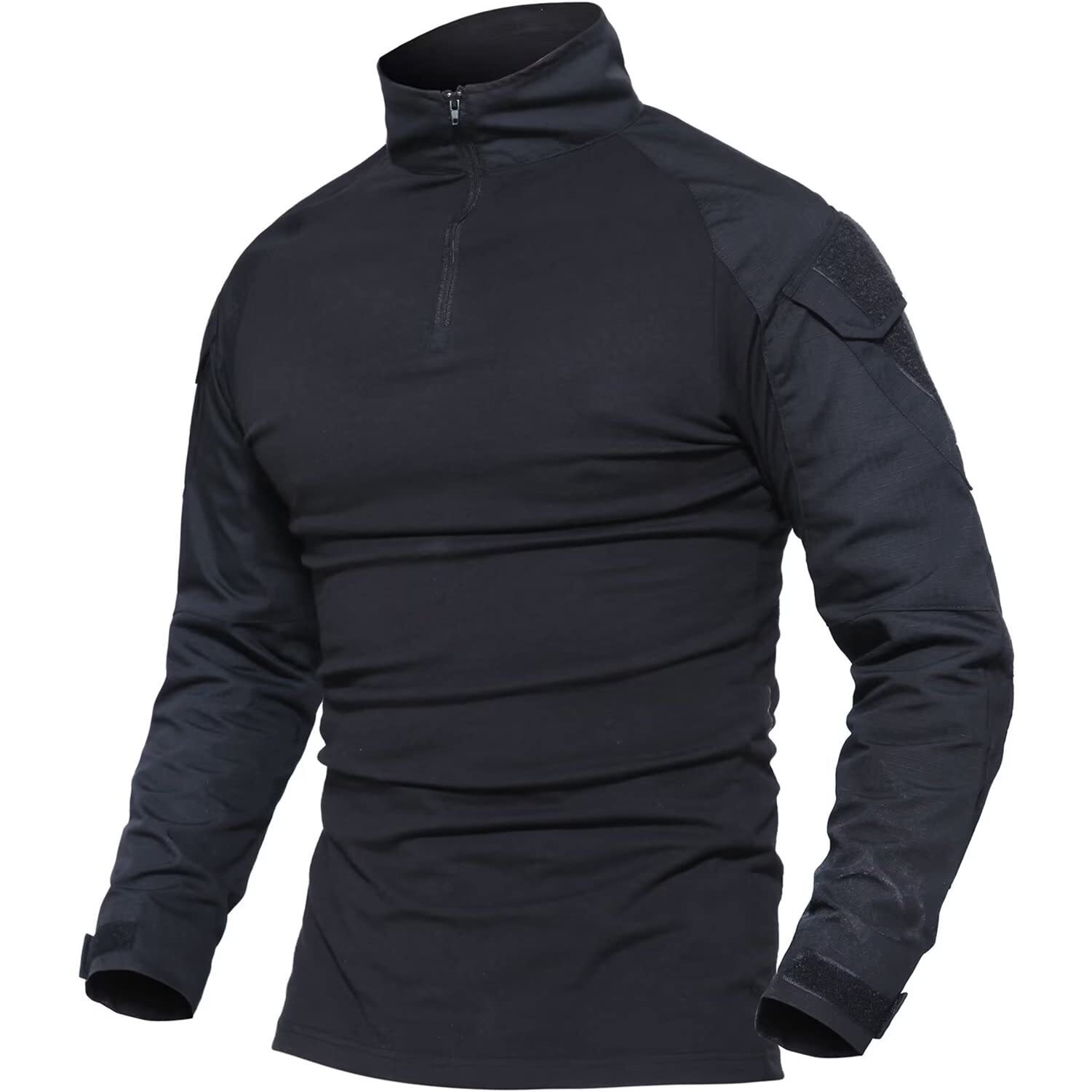 Men’s Outdoor Training Shirts Camping Hiking T-Shirt 1/4 Zip Long Sleeve Work US