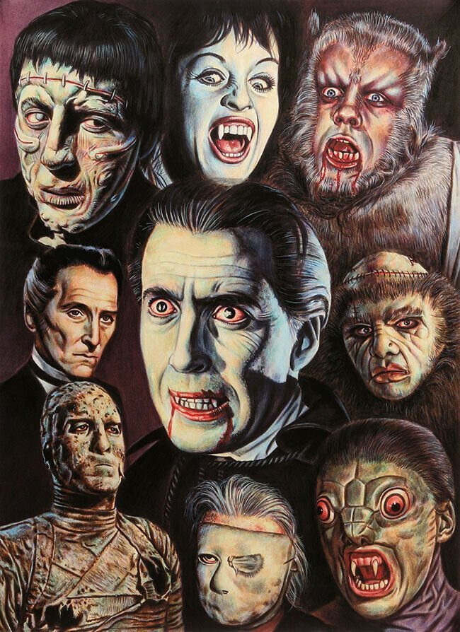 Hammer Horror Brittish Film Gothic Horror And Fantasy Movie Stills Men’s T Shirt