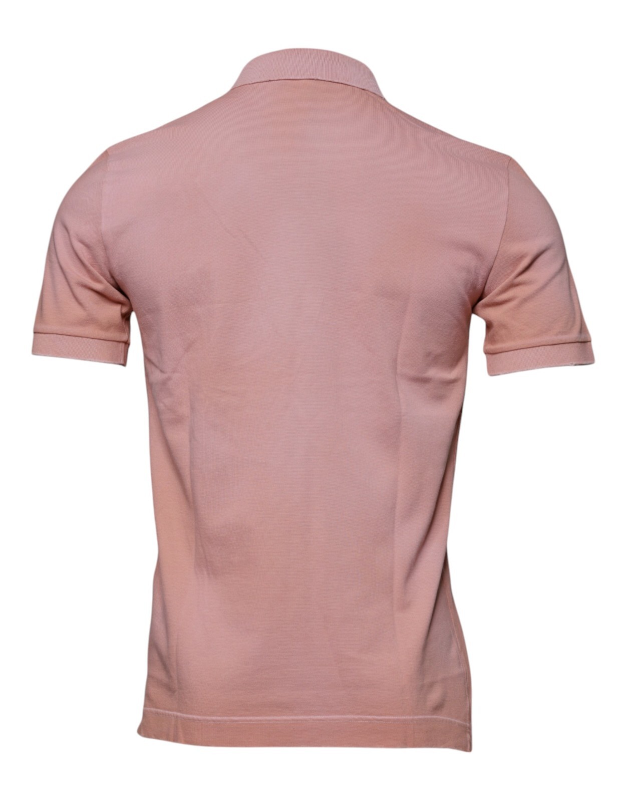 DOLCE & GABBANA T-shirt Pink Crown Collared Short Sleeve Polo IT48/US38/M 750usd