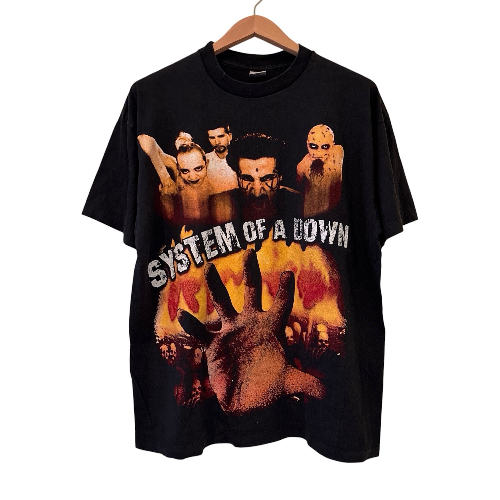 System Of A Down 90s SOAD HAND Band Tour T-shirt Single Stitch XL REPRINT