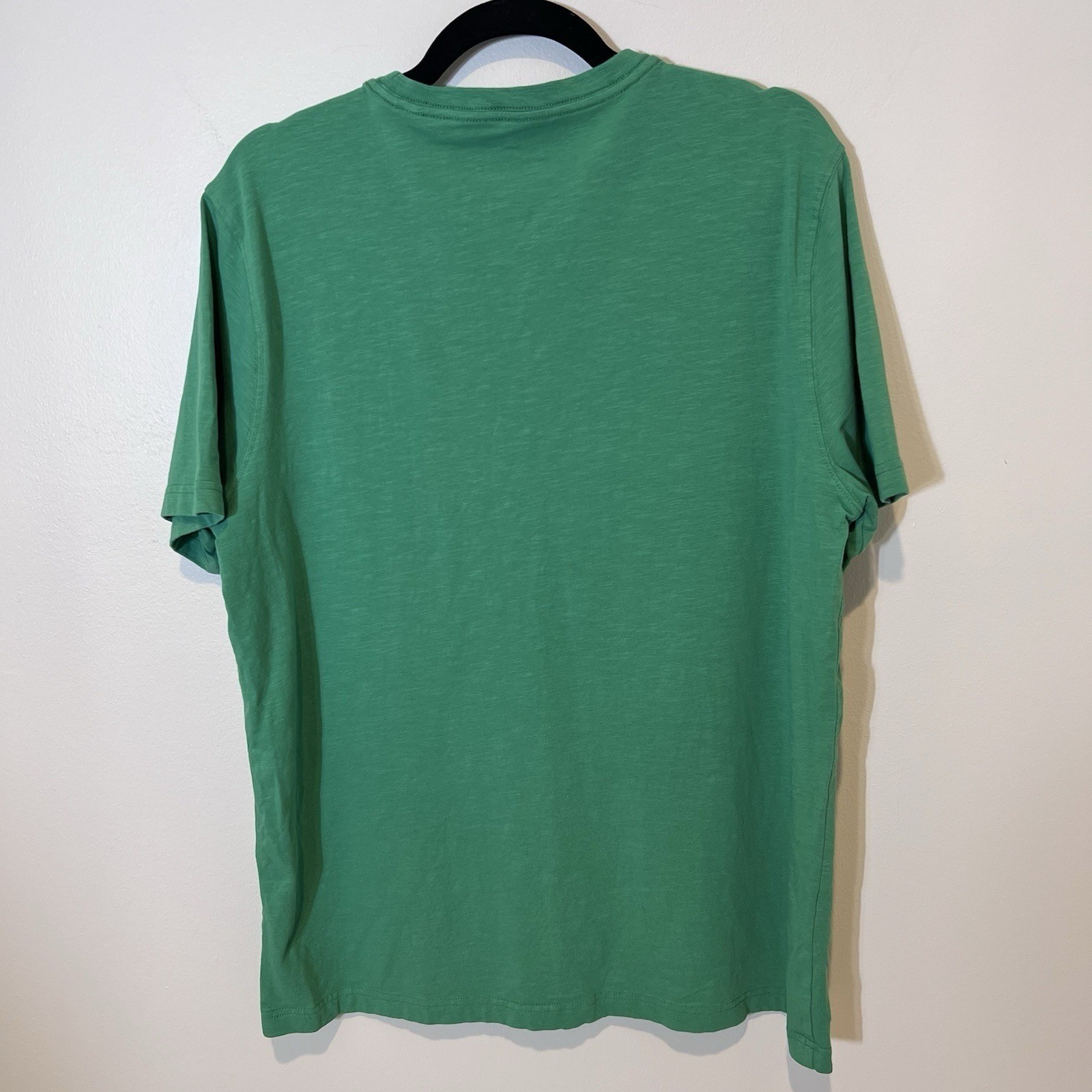 Sailboat Pocket Mens Soft Green Tee Summer Coastal Nautical Preppy Casual Large