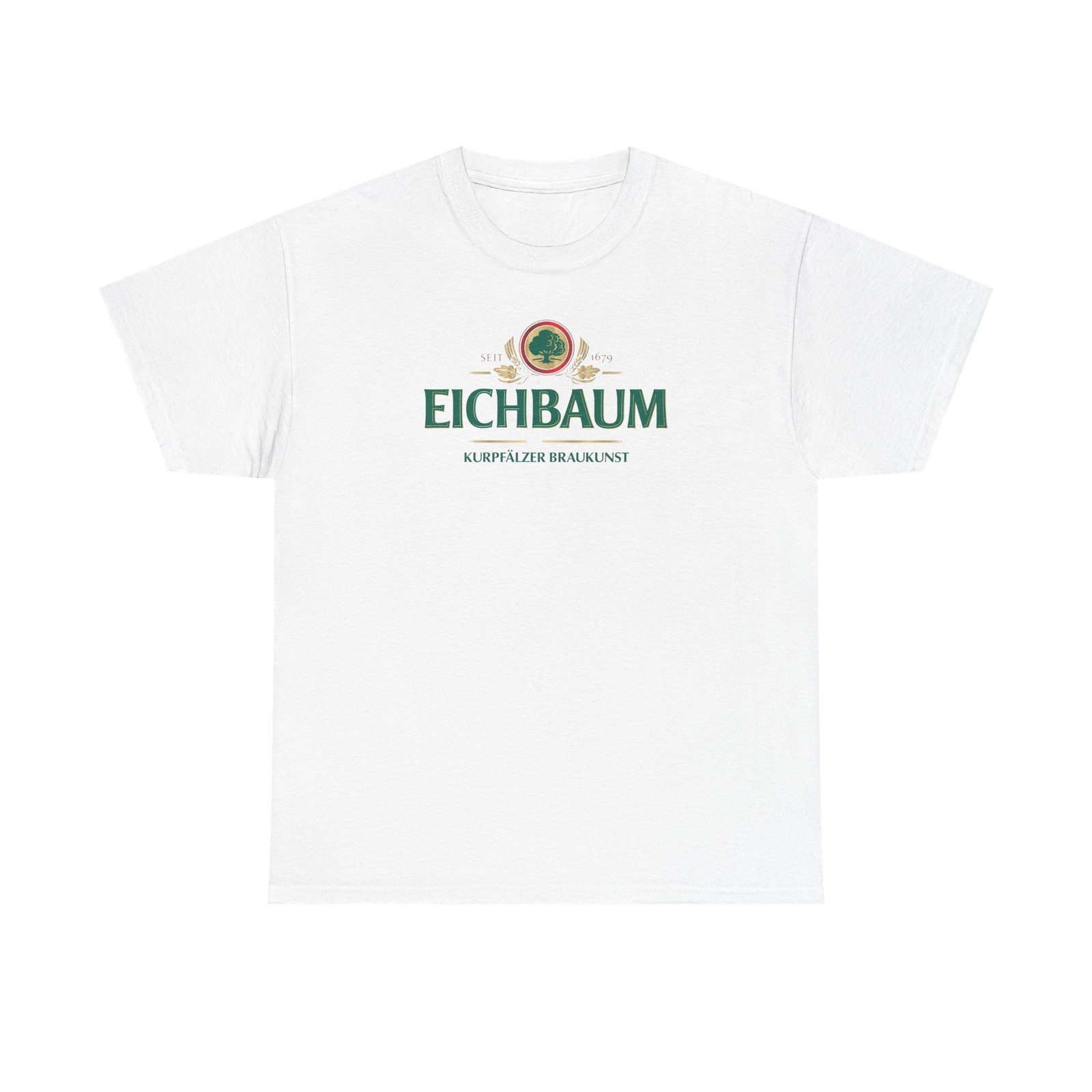 Eichbaum Beer Brewing Company Unisex Tee Shirt, Mannheim Germany Oak Tree