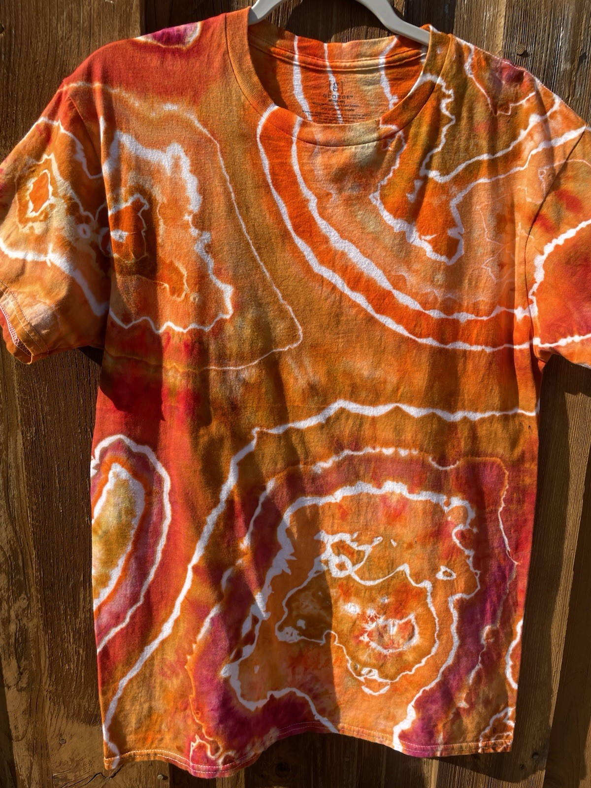 Custom Ice Tye Dye T-Shirt Size Medium Pre-washed