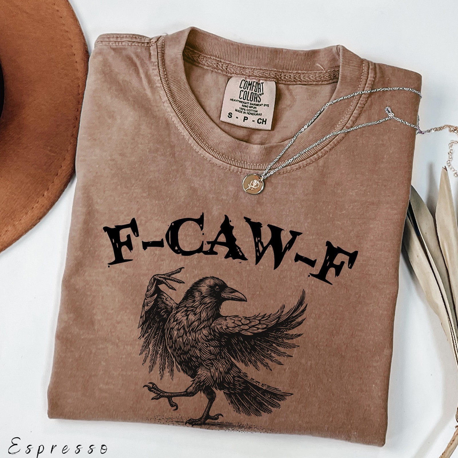 Funny Crow Shirt, F-caw-f T-shirt, Black Crow Sweatshirt T-Shirt