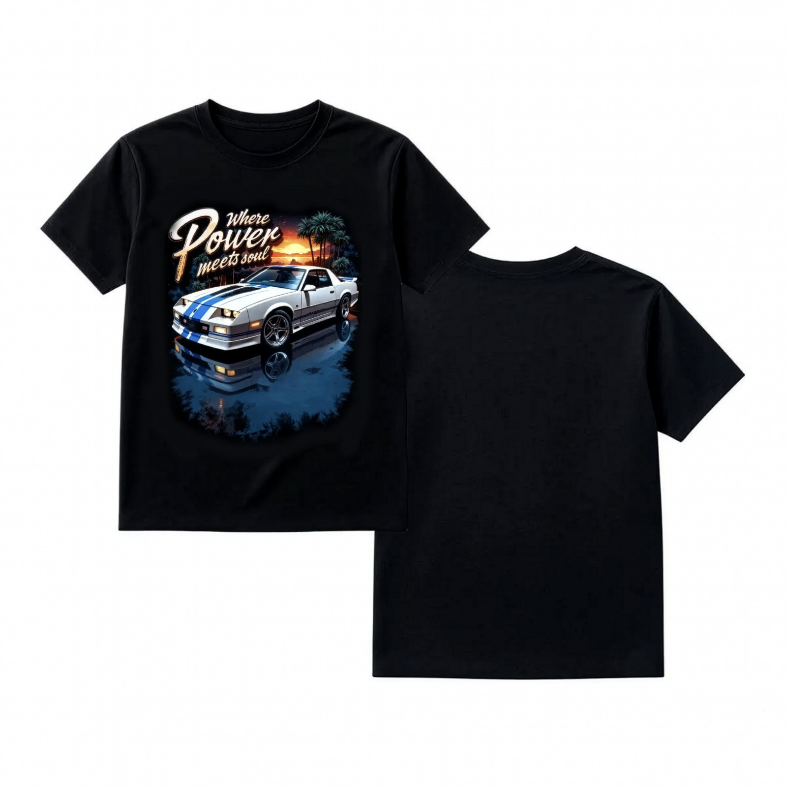 1989 IROC‑Z 1LE Camaro T shirt- Vintage Muscle Car Unique Artwork Graphic Tee