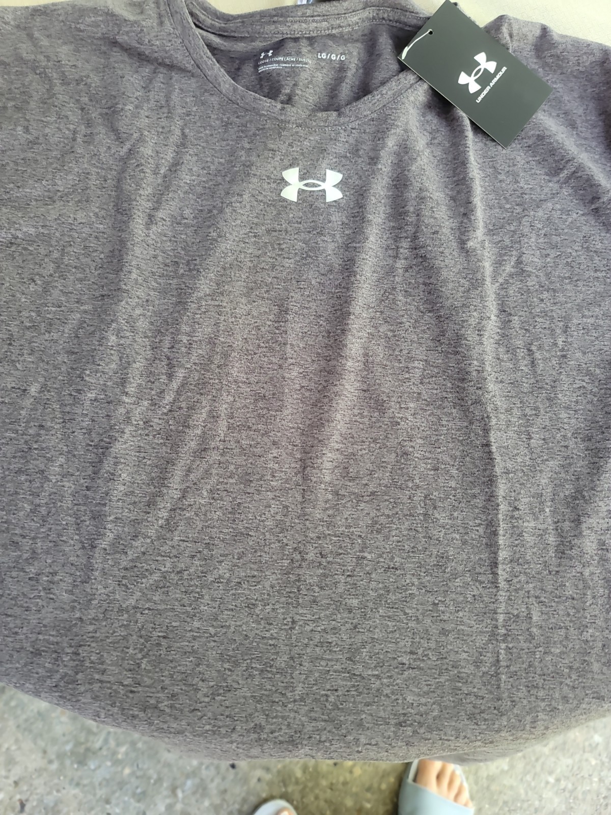 NWT DARK GRAY LARGE Under Armour Men’s Locker 2.0 Short Sleeve Athletic Tee