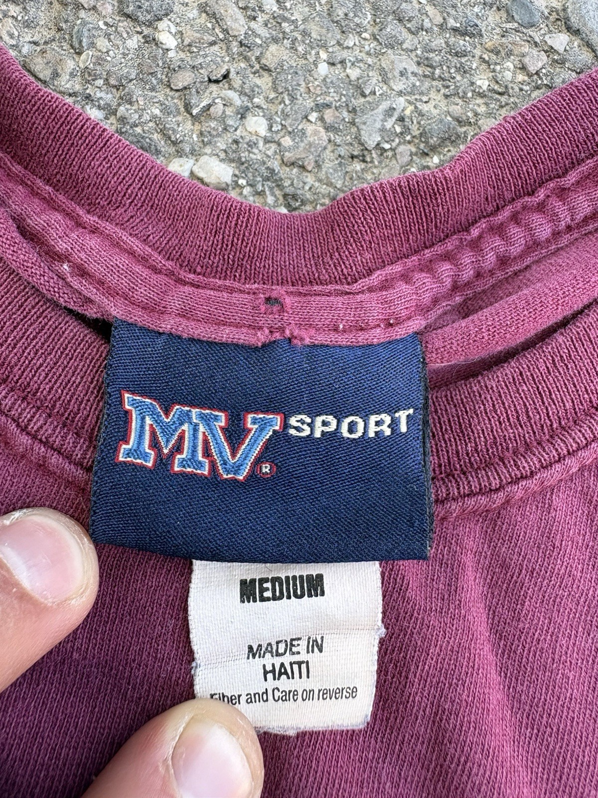 MV Sport Men’s M Burgundy Crew Neck Short Sleeve Montana State Football T-Shirt