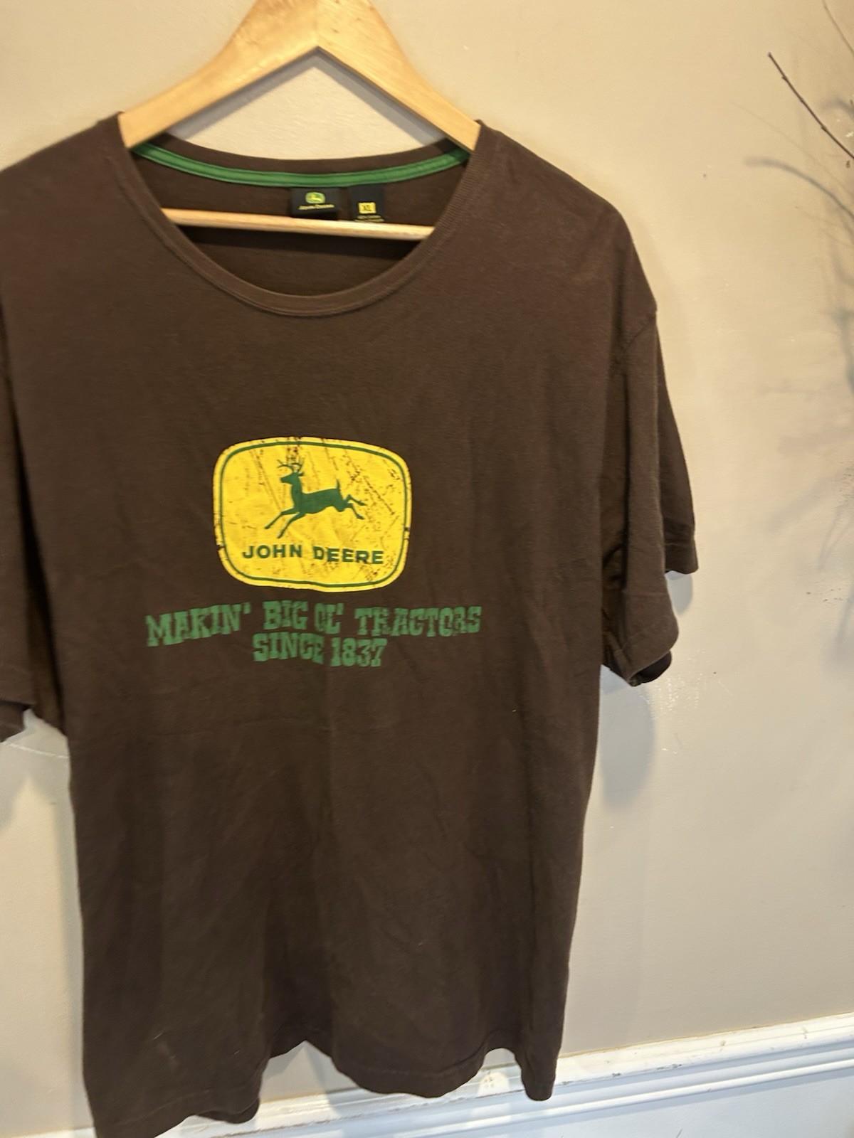 John Deere Graphic Tee Brown XL Shirt Clothing