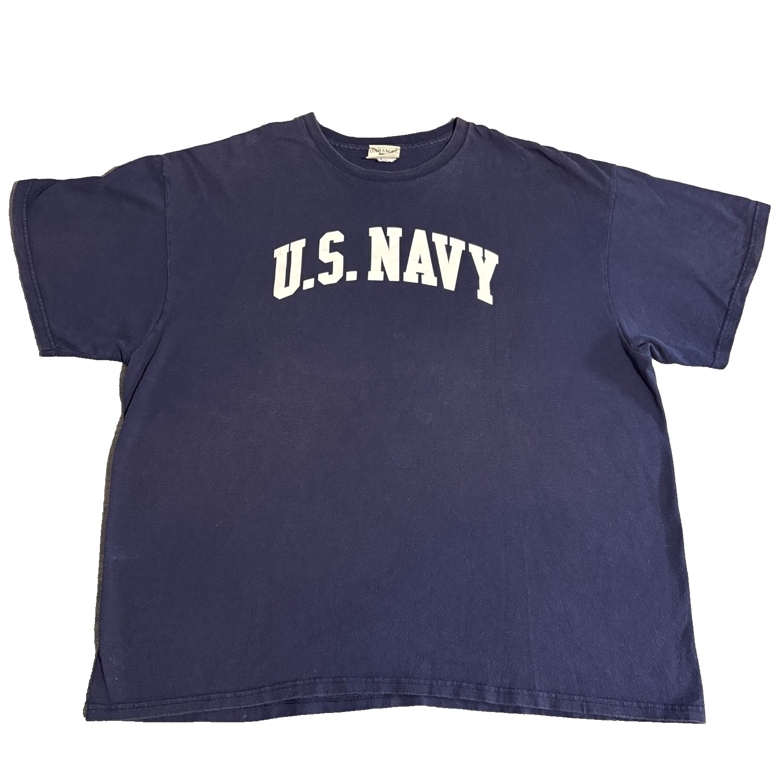 Vintage US Navy T-shirt Size 2XL Blue US Naval Academy Tee Graphic Logo Oarsman