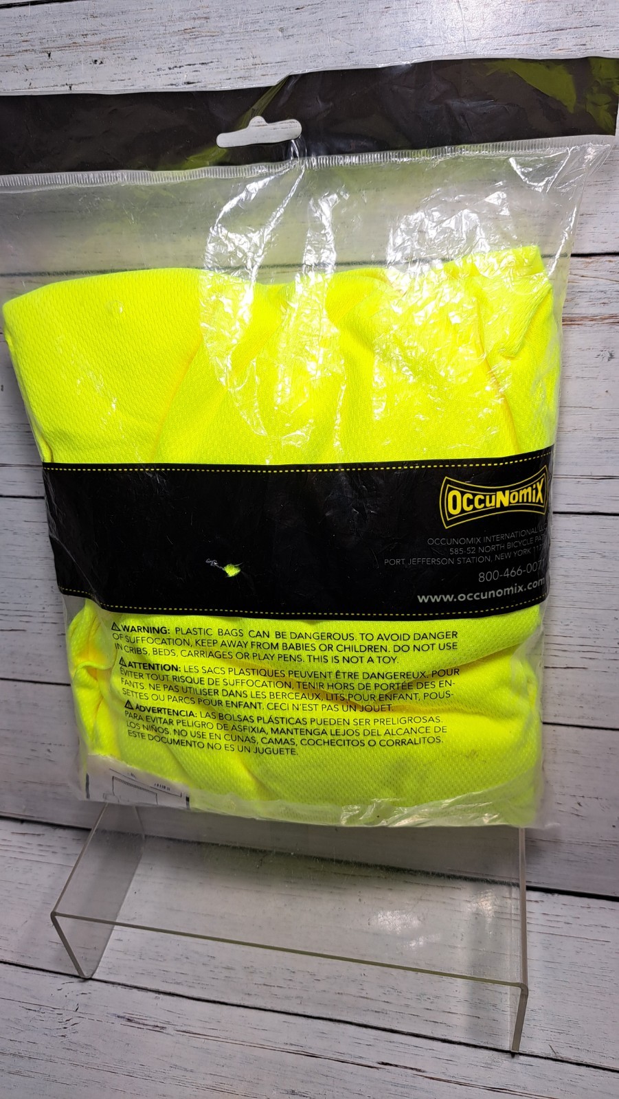 Yellow Non-ANSI Short Sleeve Wicking Birdseye T-Shirt, Left Chest Pocket