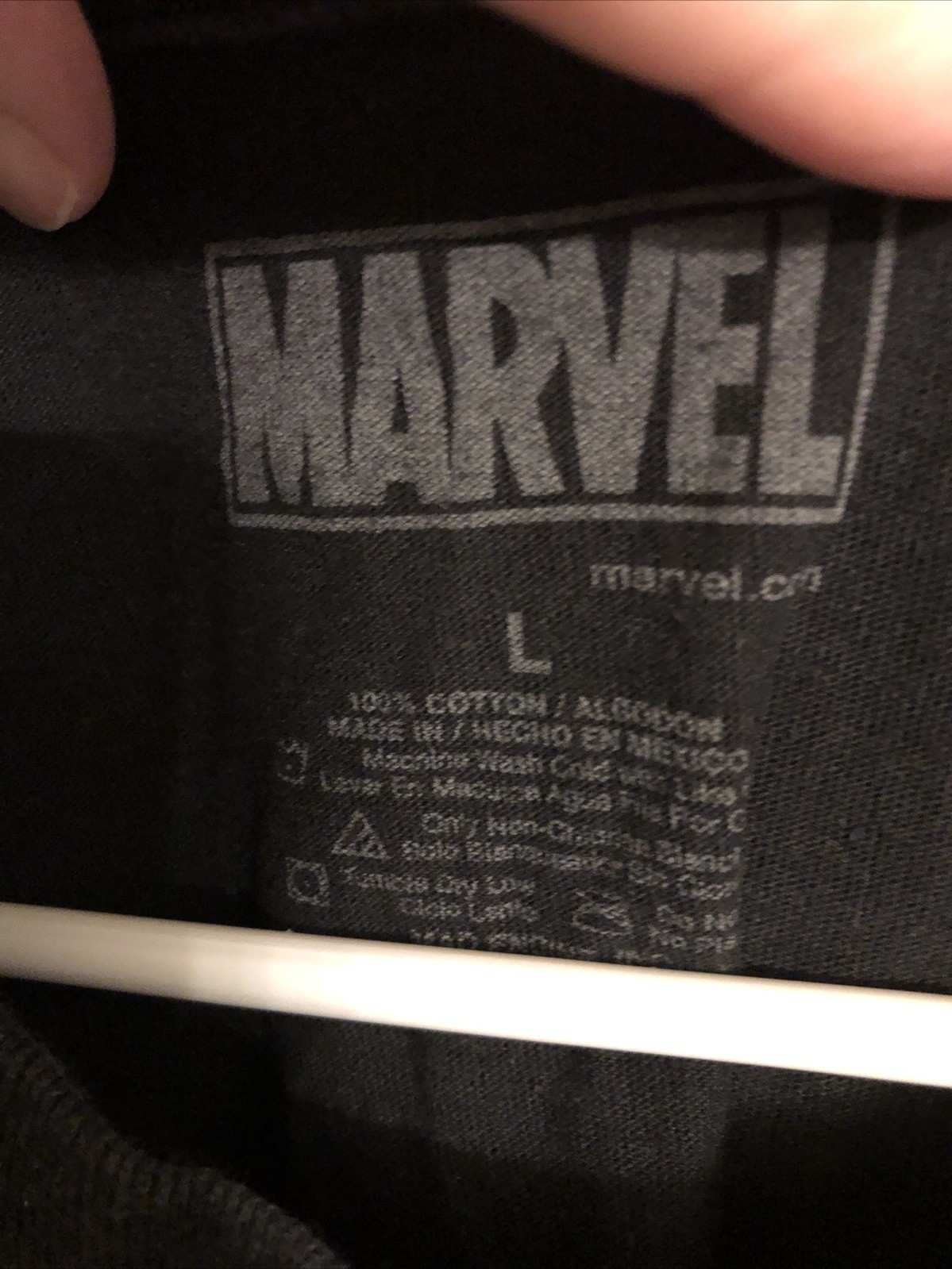 Marvel Comics Characters ‘Civil War’ Mad Engine Black Graphic Tee. Size Mens LG
