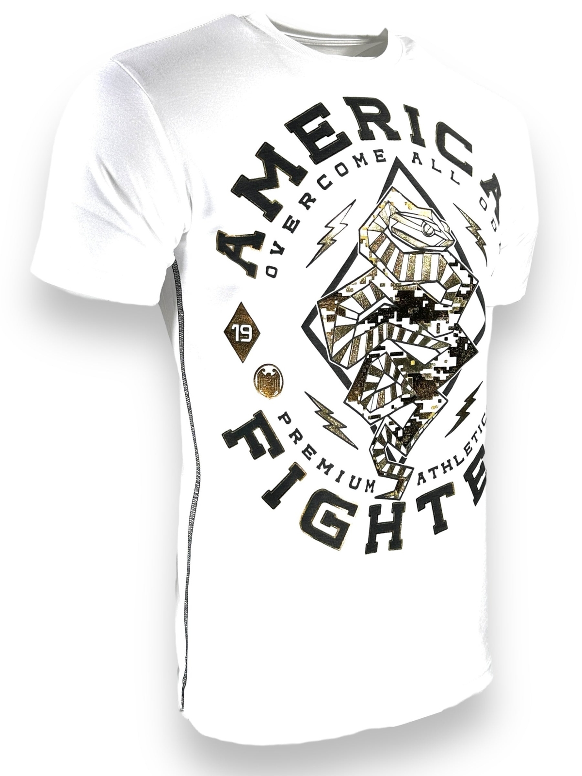 American Fighter Men’s T-Shirt Densmore Premium Athletic White xS-4XL