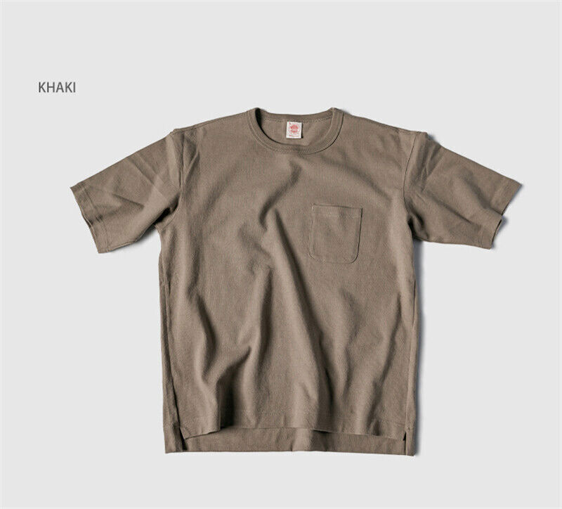 NON STOCK Men’s T-Shirts Short Sleeve Crew Neck Tee Shirt Heavyweight Cotton