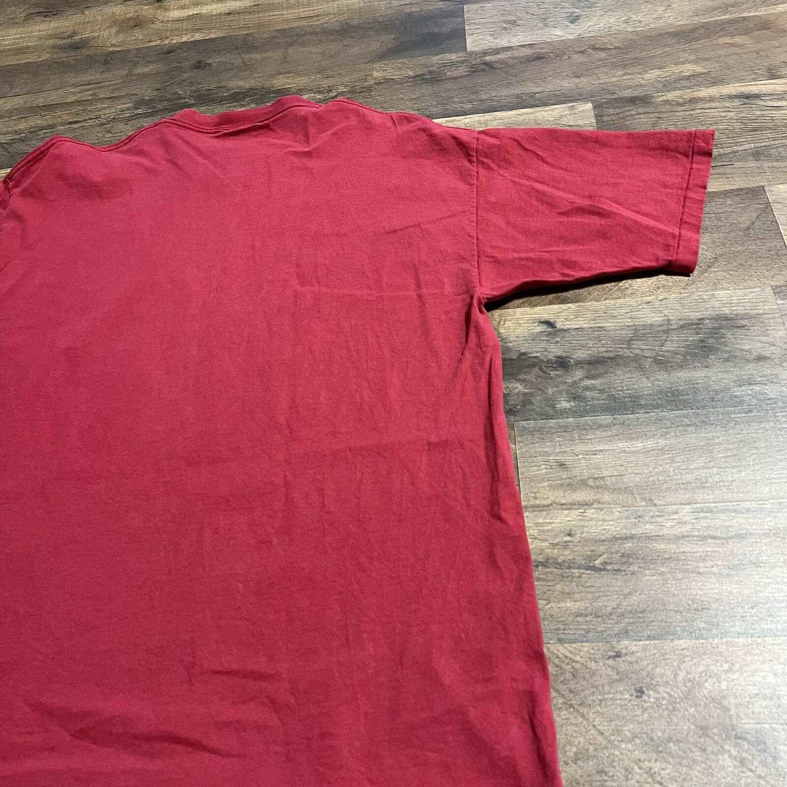 Vintage Crable University of Arkansas Mens Large L Red T Shirt Made in USA
