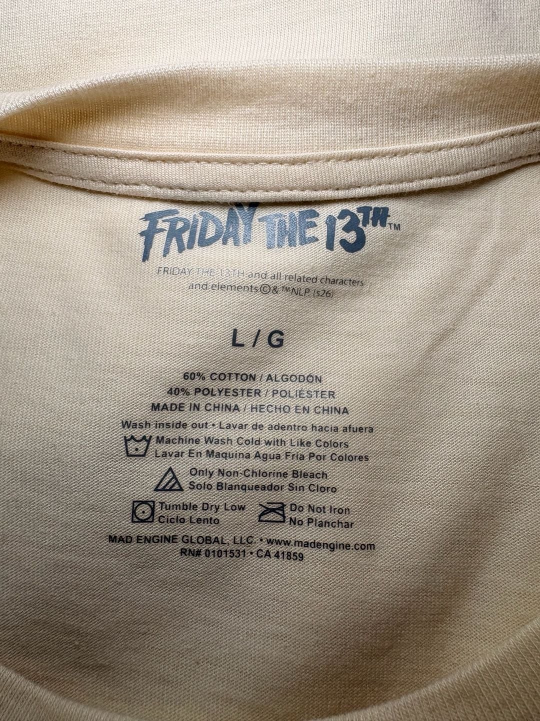 Mad Engine Friday the 13th Jason Voorhees Graphic T-Shirt