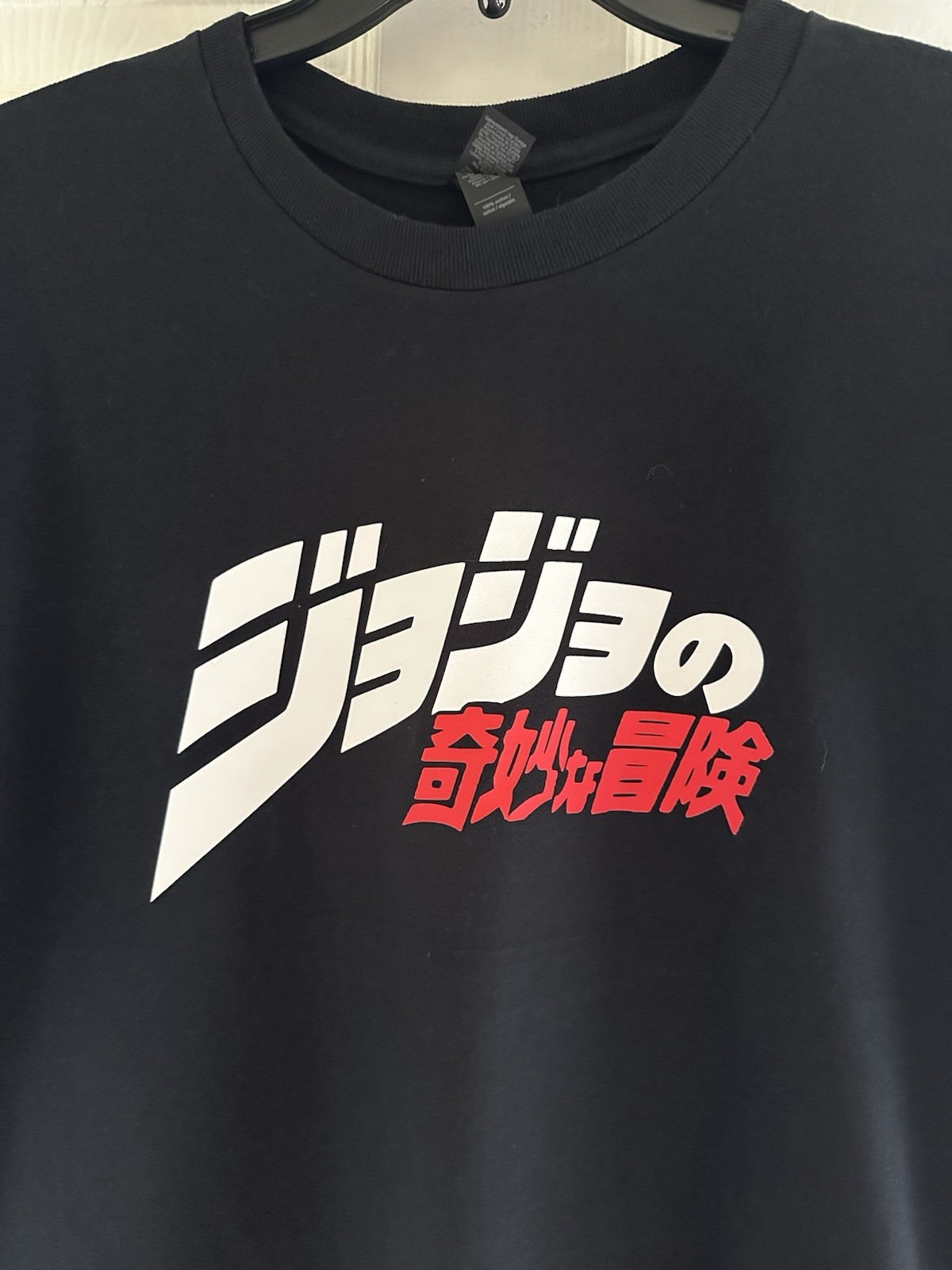 New T Shirt Jojo’s Bizarre Adventure Anime Custom front + back BLACK S M L XL