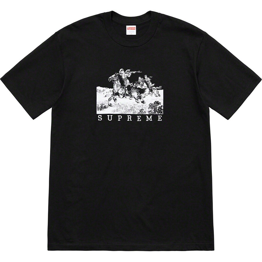 Supreme Riders Tee Black Grey S/S 19