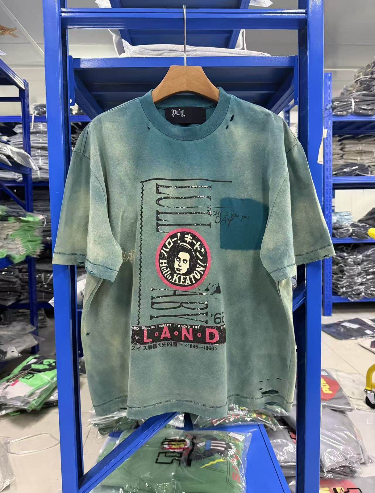 Vintage Distressed T-Shirt Men Women Loose High Street Short Sleeve Top Tee