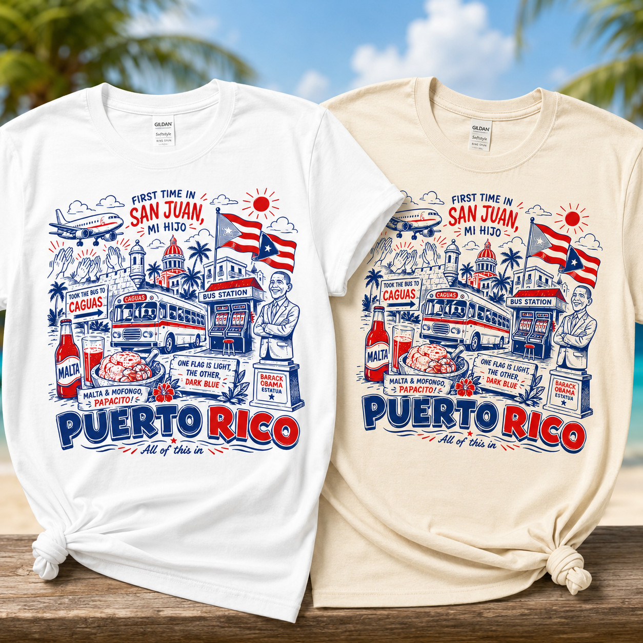 The Puerto Rico Song – funny bachelorette bachelor party vacation Unisex T-shirt