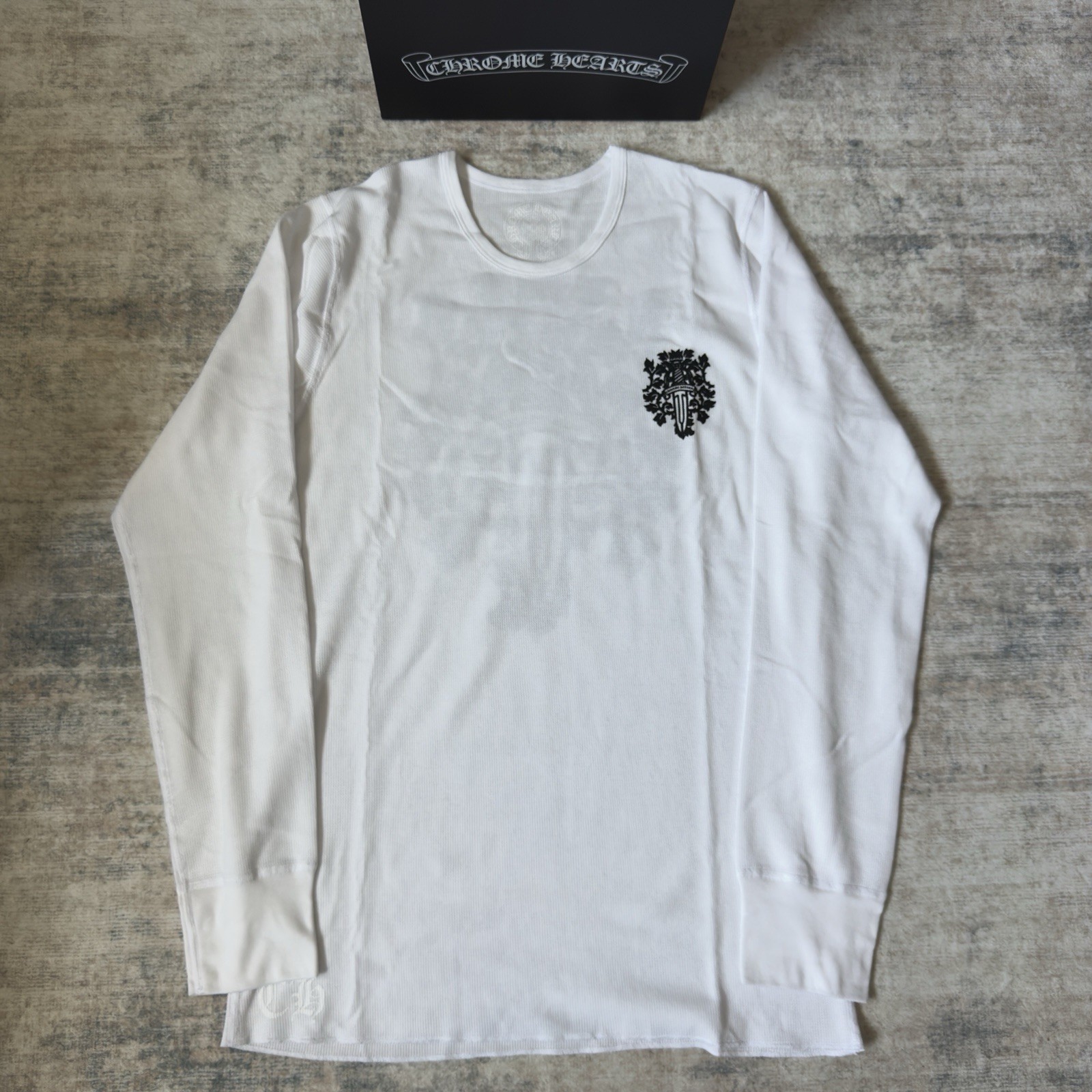 Chrome Hearts Vine Dagger Thermal Long Sleeve White *BRAND NEW*