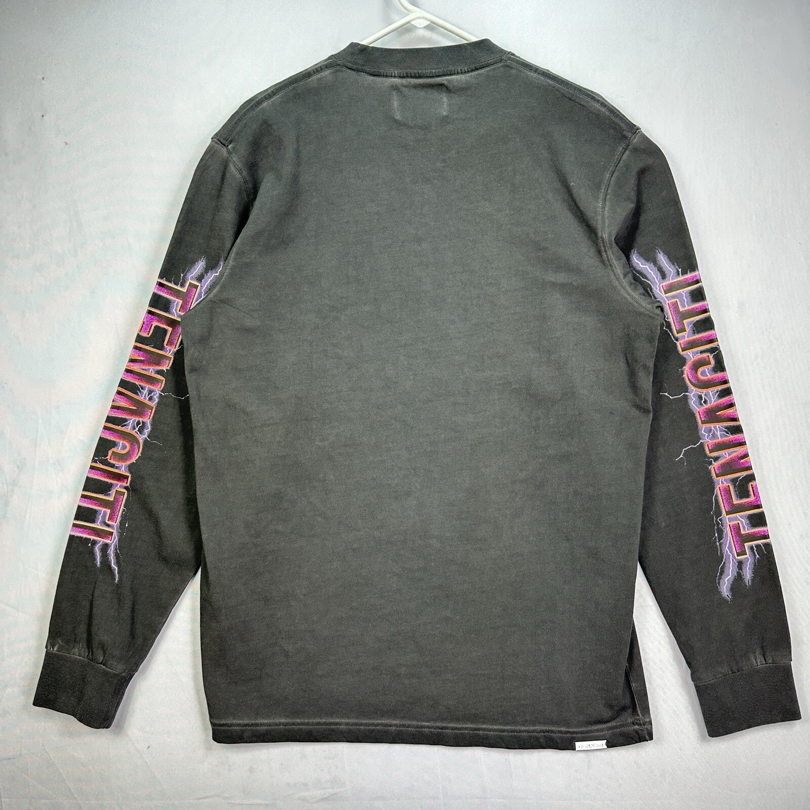 Tenaciti Crewneck T-Shirt Mens Medium Black Long Sleeve Cobra Skull Streetwear