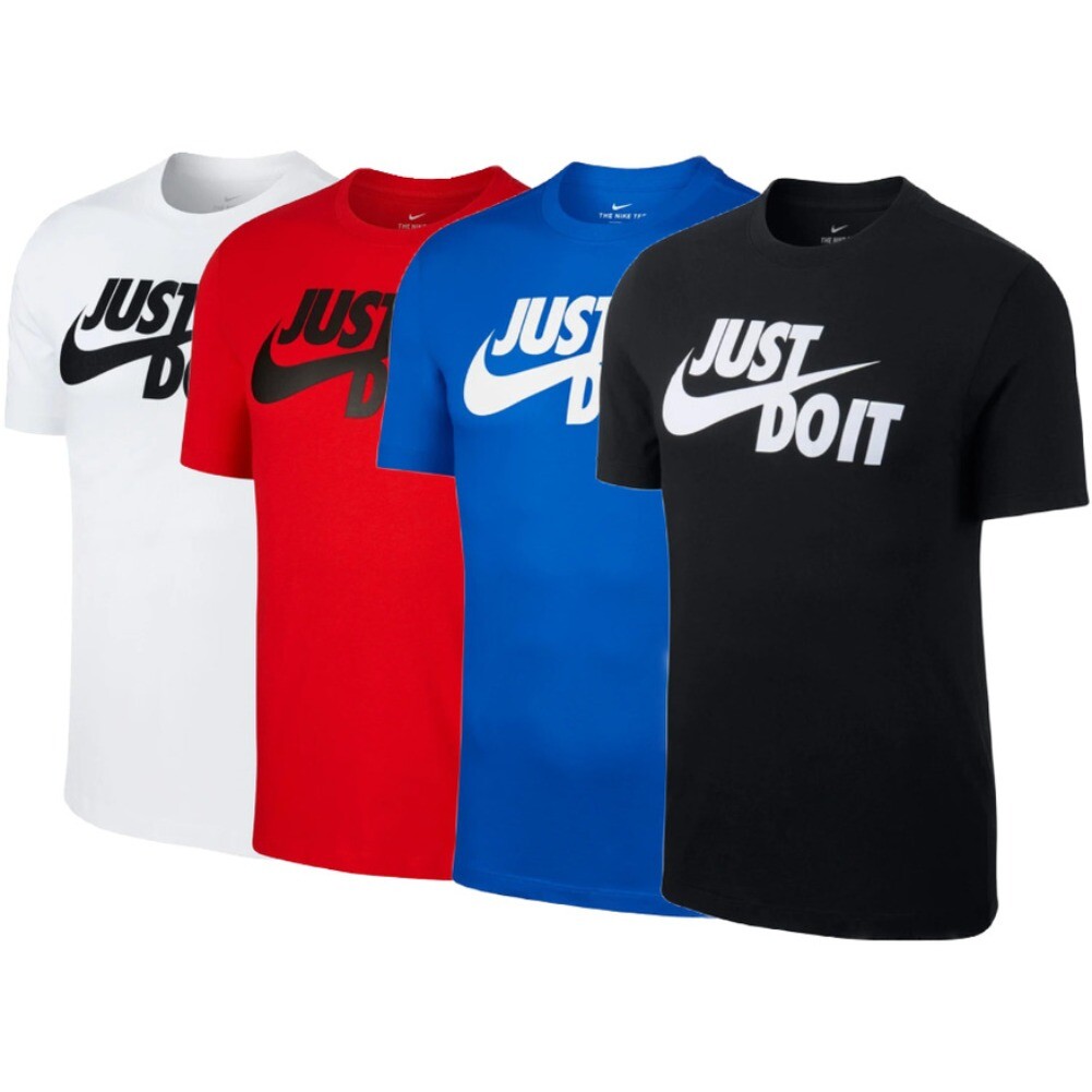 Nike Men’s T-Shirt Sportswear “Just Do It” Short Sleeve Crew Neck Athletic Shirt
