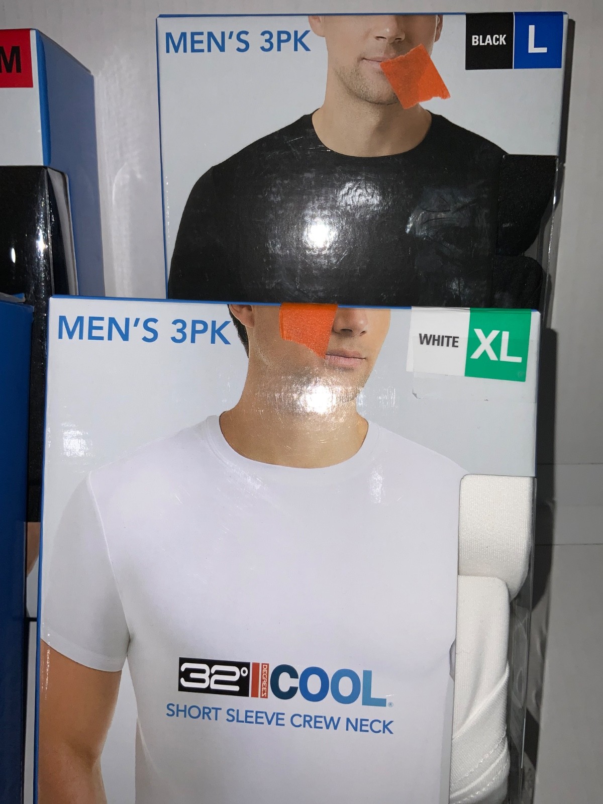 3 pk 32* COOL CREW NECK Short sleeve Black / White under shirt Q-Dry + Repacks