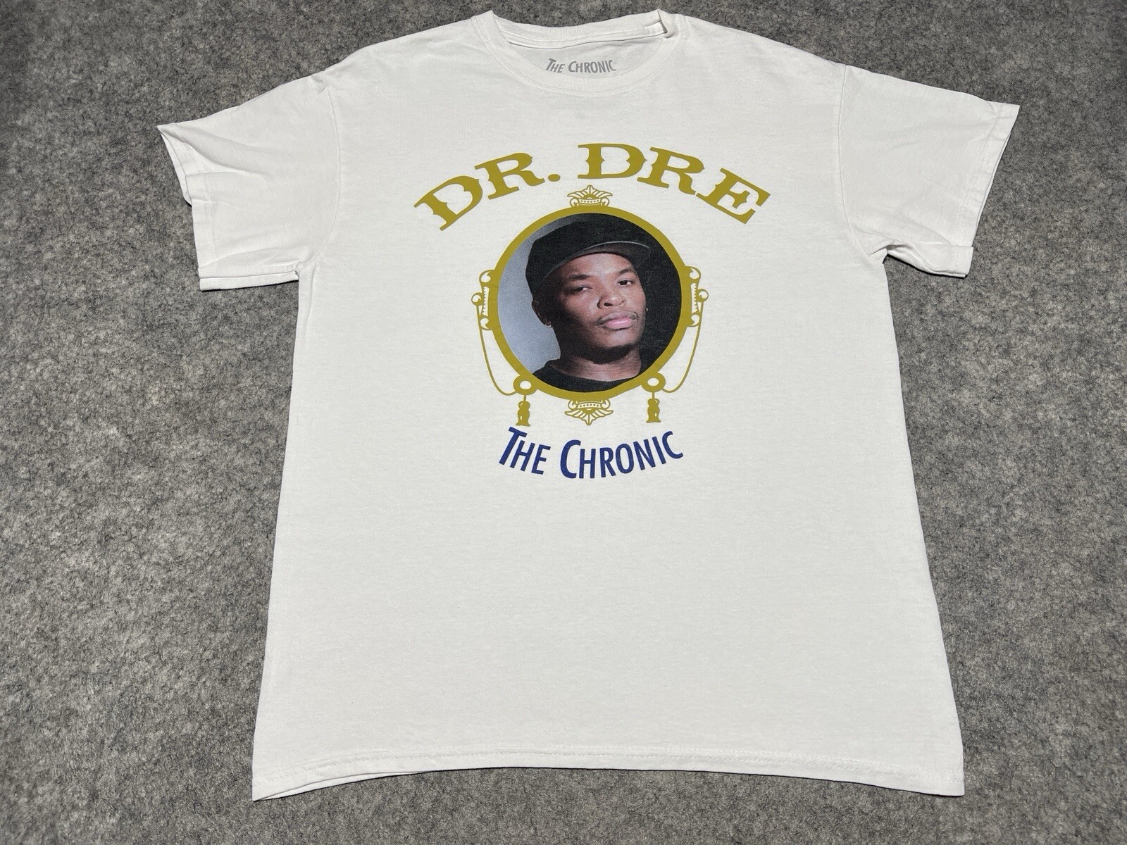 Dr. Dre The Chronic White Medium Rapper Producer RETRO Album Hip Hop Shirt