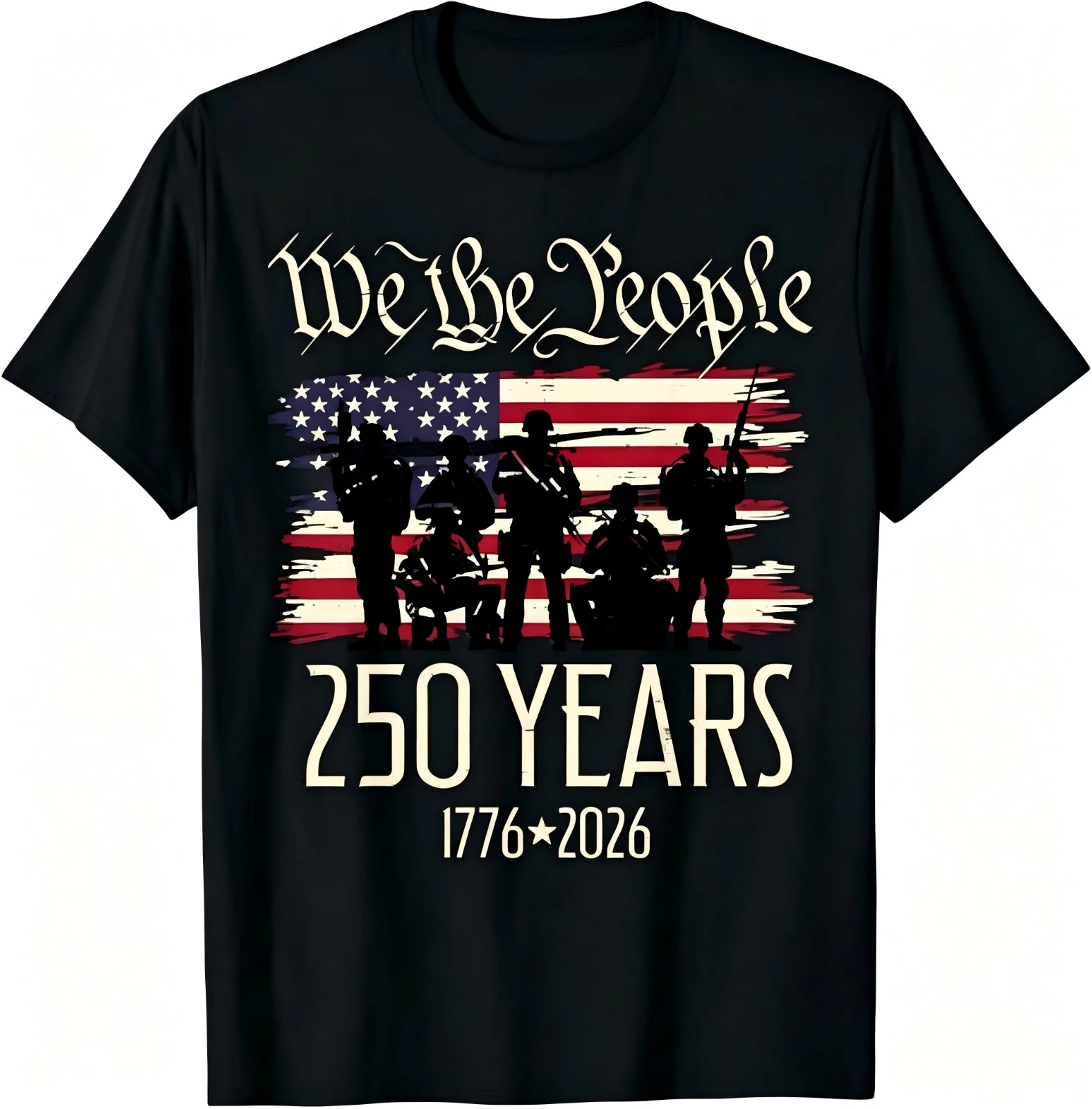 250 Years US Flag 250th Anniversary American Birthday USA T-Shirt