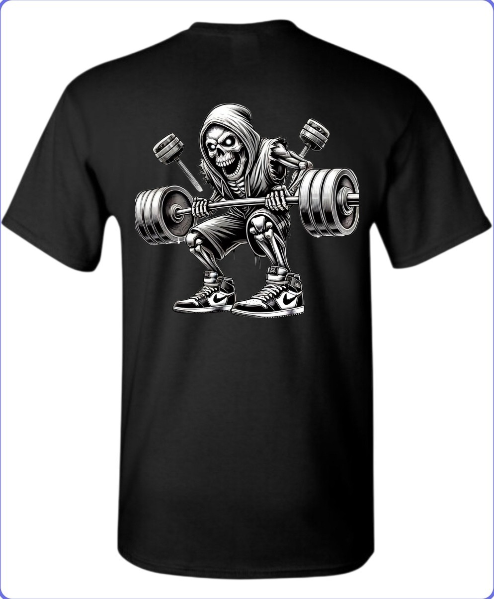 Skull Gym Men’s T-Shirt Till I Collapse Small To 3X-Large A