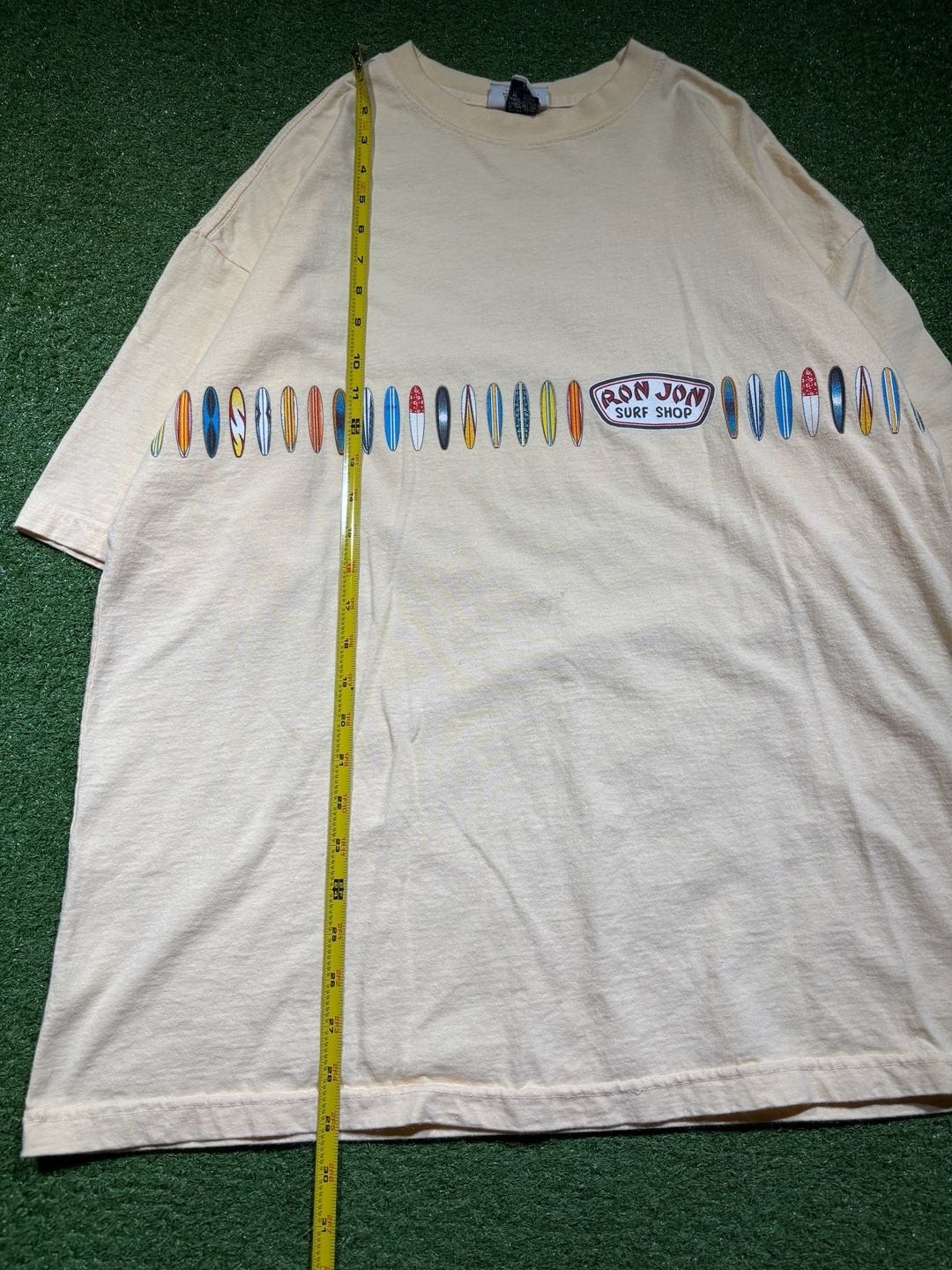 Vintage 90s Ron Jon Surf Shop wrap around Multi Surfboard made in USA T-Shirt