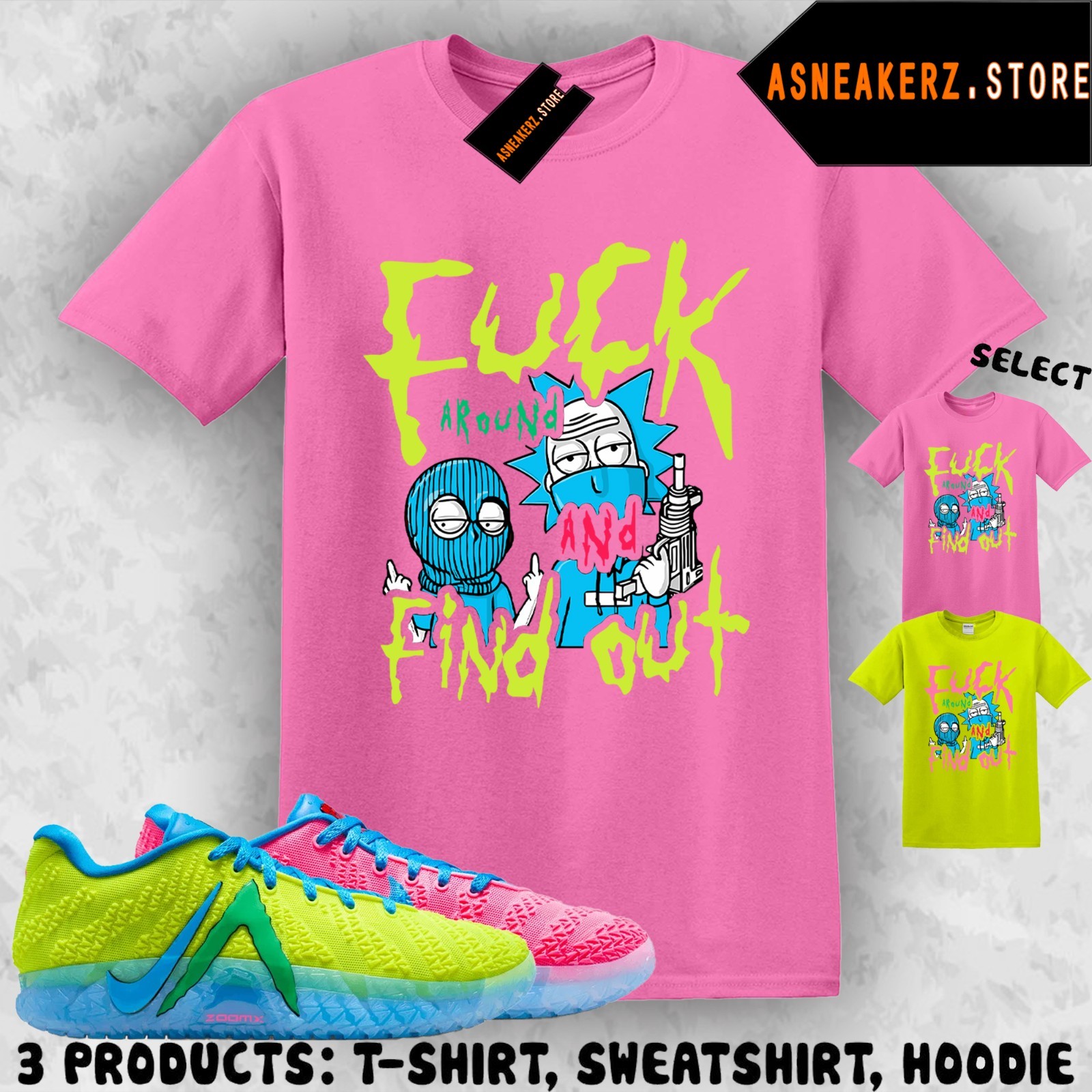 Tee Shirt Matching Ja 3 Kool Aid 2026 To Match Sneaker FAFO Rick Morty T-Shirt