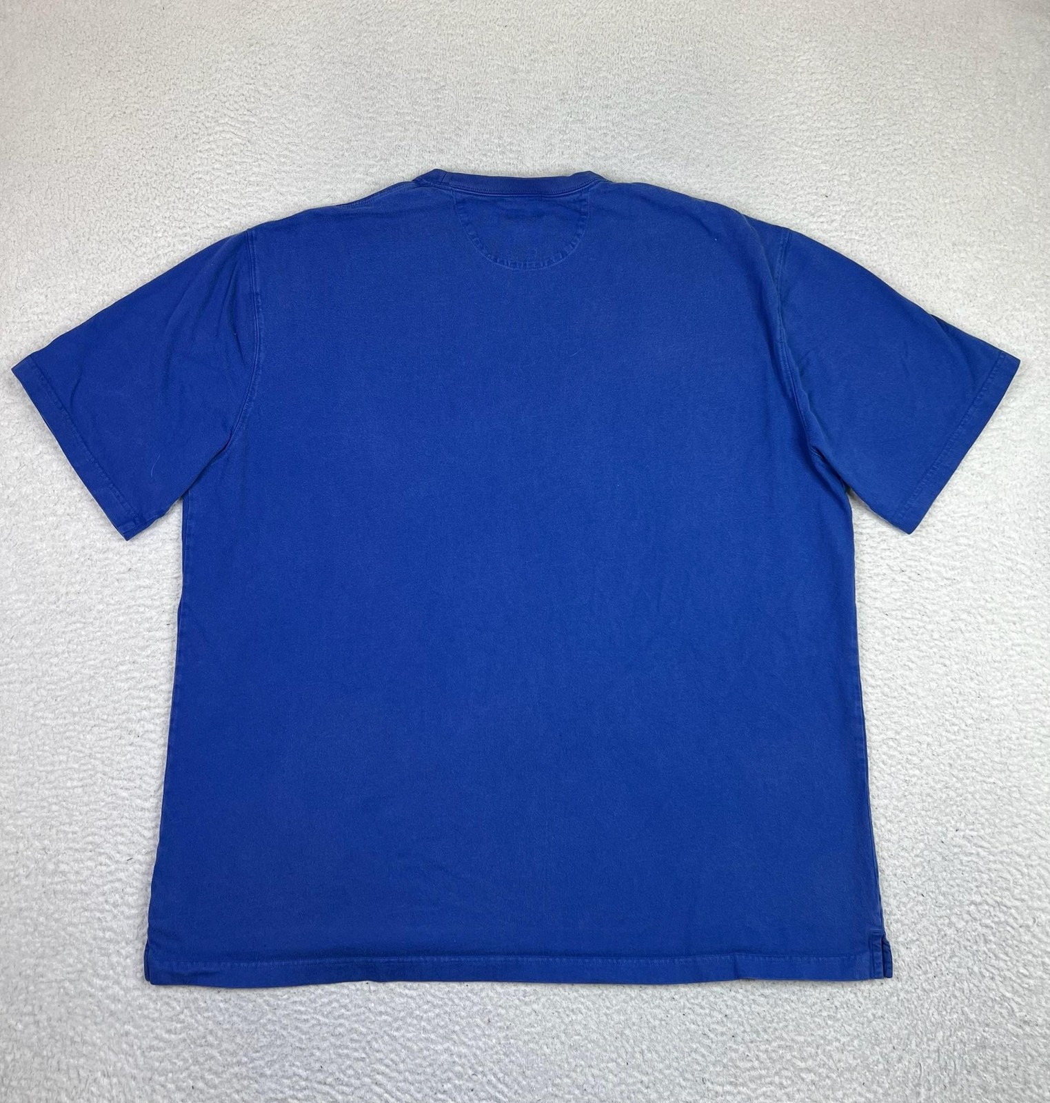 Duluth Trading Longtail T Shirt Mens 2XL Blue Pocket 100% Cotton Tagless Tee