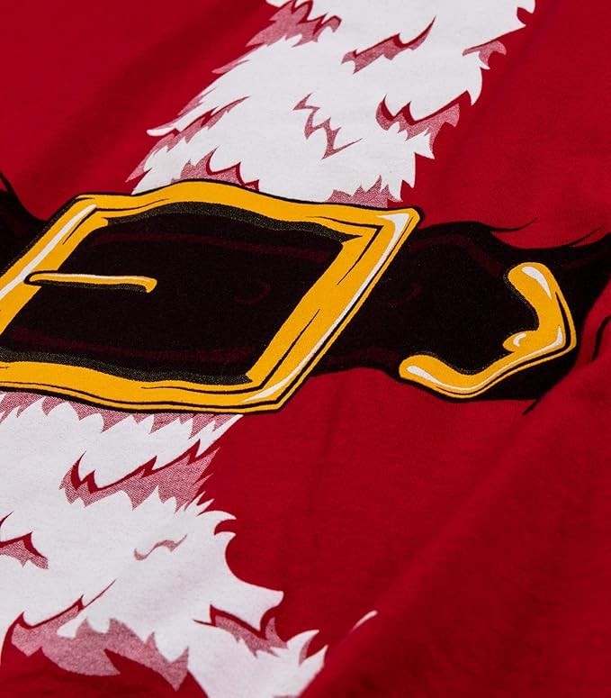 Holiday Santa Claus Costume Tees | Christmas Novelty Shirts Unisex T-Shirt – XL