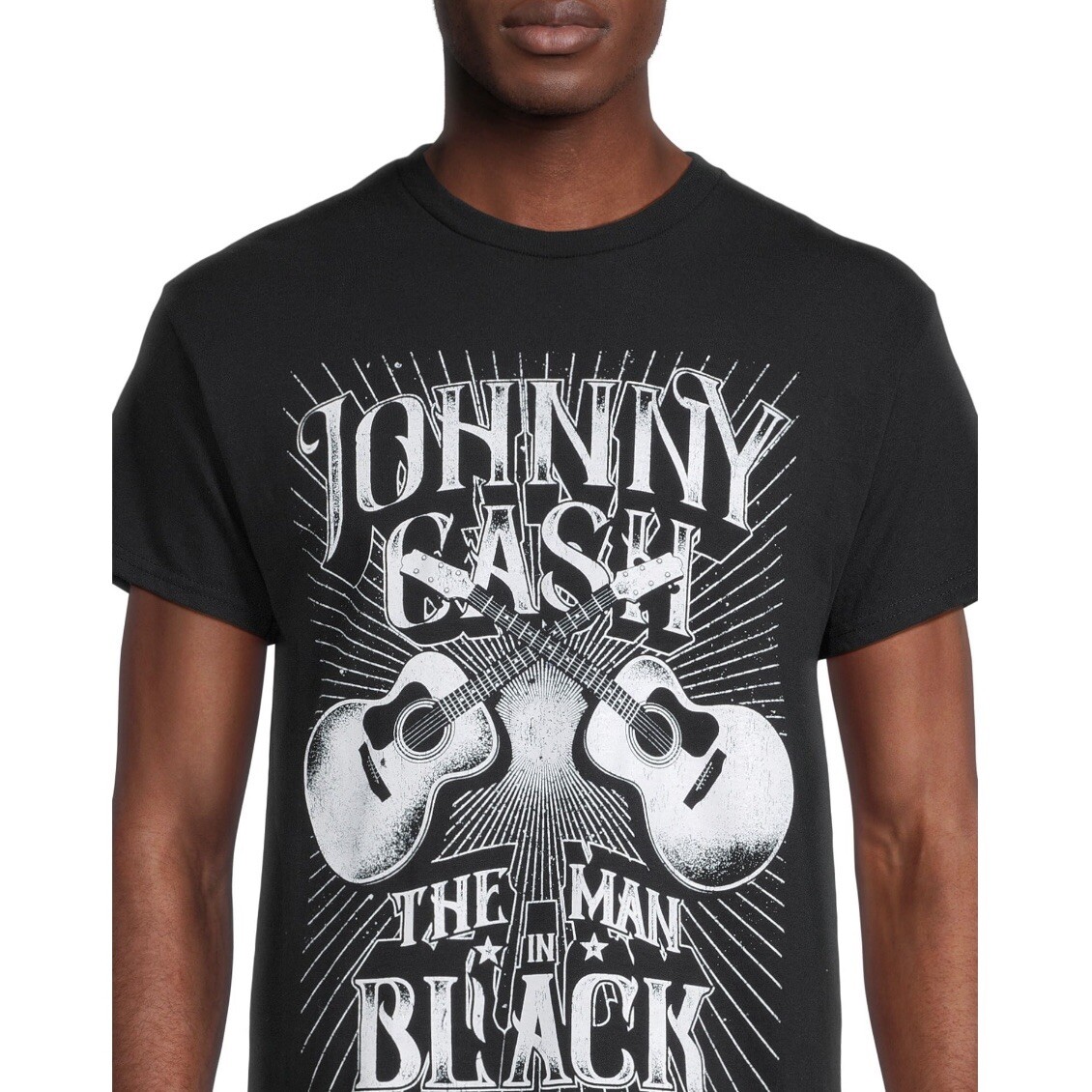 Johnny Cash Rock T-Shirt Size Medium, The Man in Black Shirt, Walmart T-Shirt