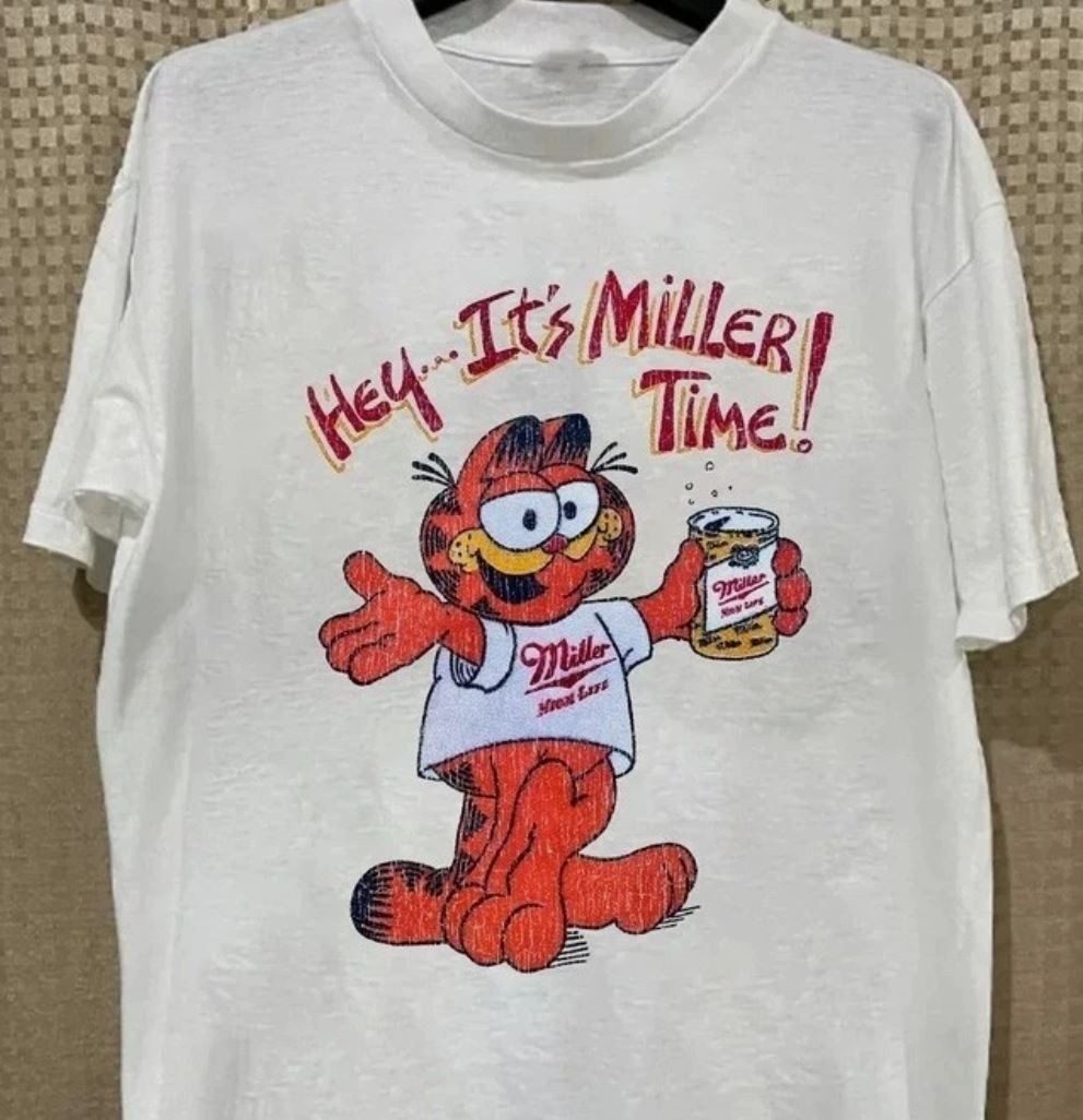 MILLER TIME FUNNY T SHIRT Kids Heavy Cotton Gildan 5000B Tee