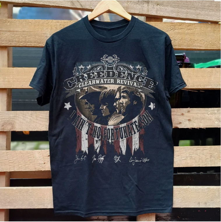 Rare CREEDENCE CLEARWATER REVIVAL Signature S to 3XL Unisex T-shirt