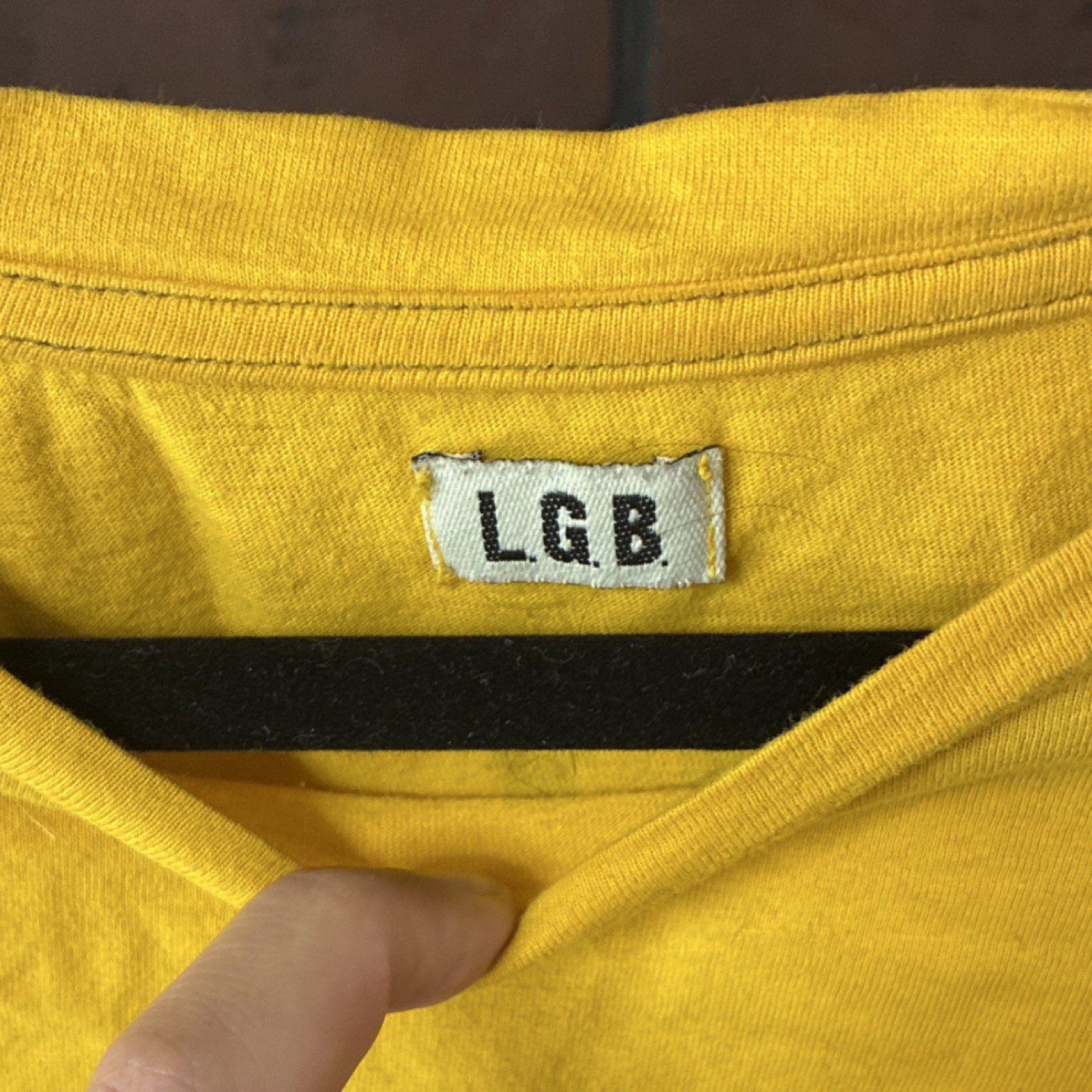 Japanese L.G.B. Dread Rocks Spirit Dancer Graphic Yellow Cotton T-Shirt Size 1
