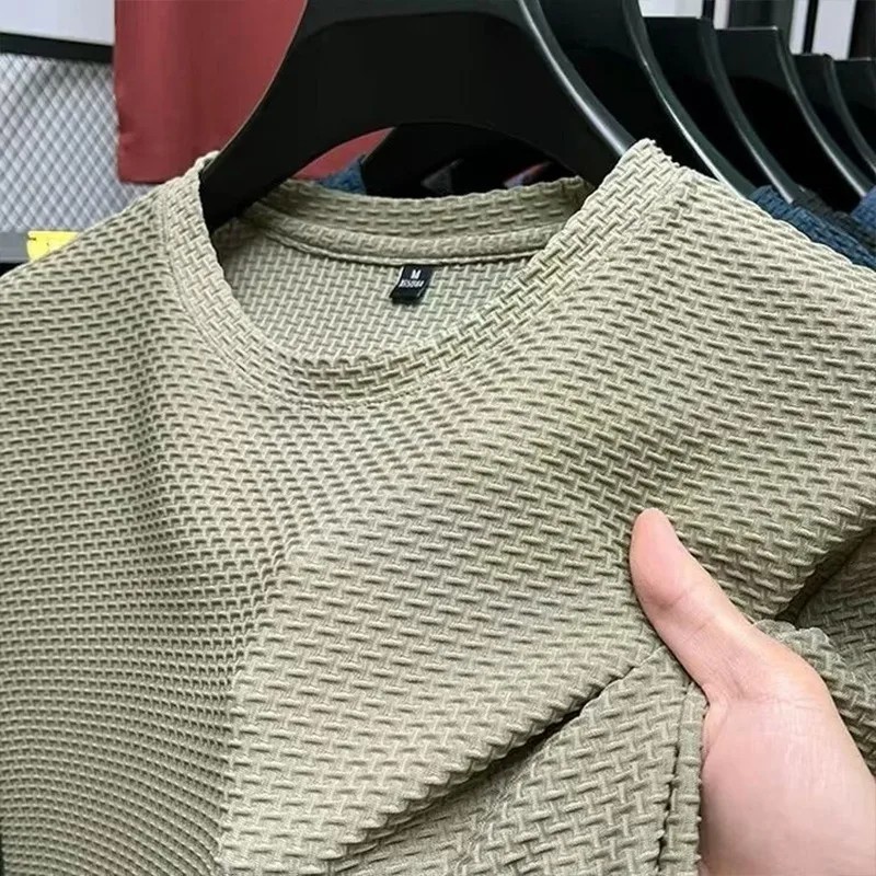 Men’s Cooling Mesh T-Shirt Ice Silk Breathable Short Sleeve Summer Quick Dry Tee
