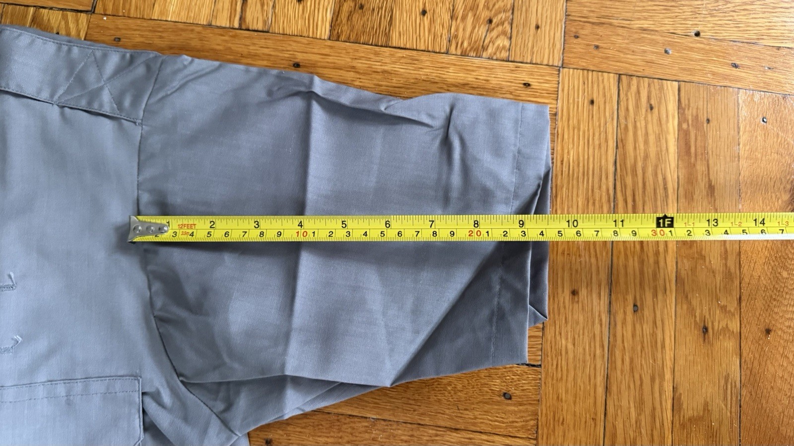 1960s Vintage Klopman Poplin Gray Work Shirt NOS Deadstock USA Small