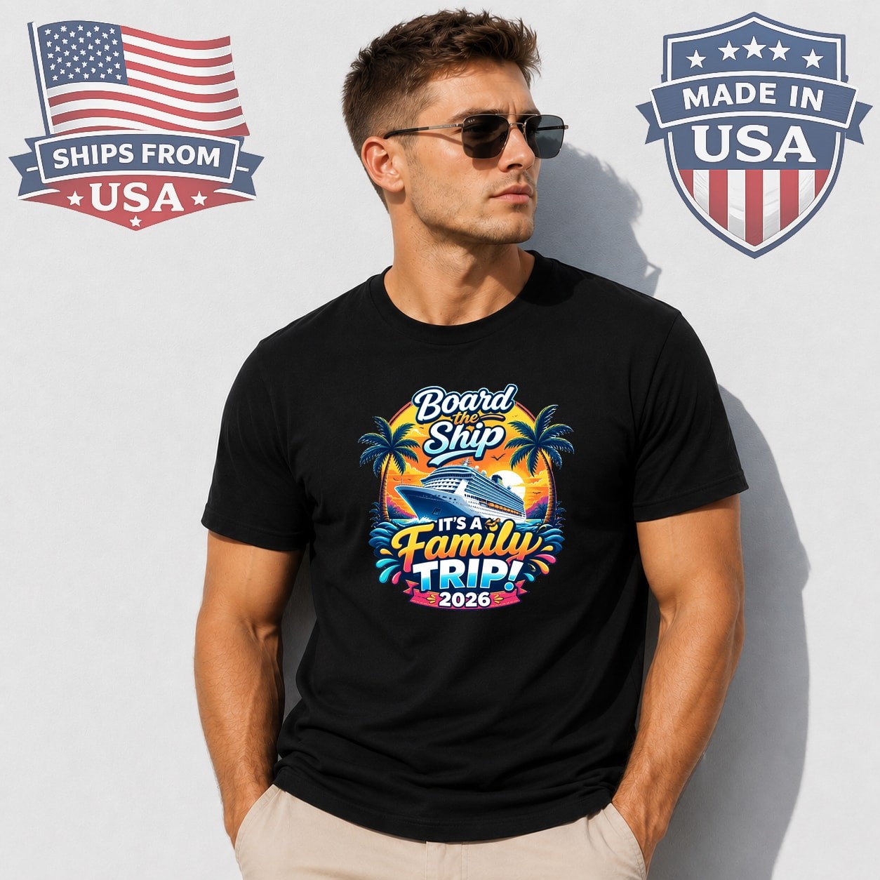 Family Cruise Trip 2026 Graphic T-Shirt