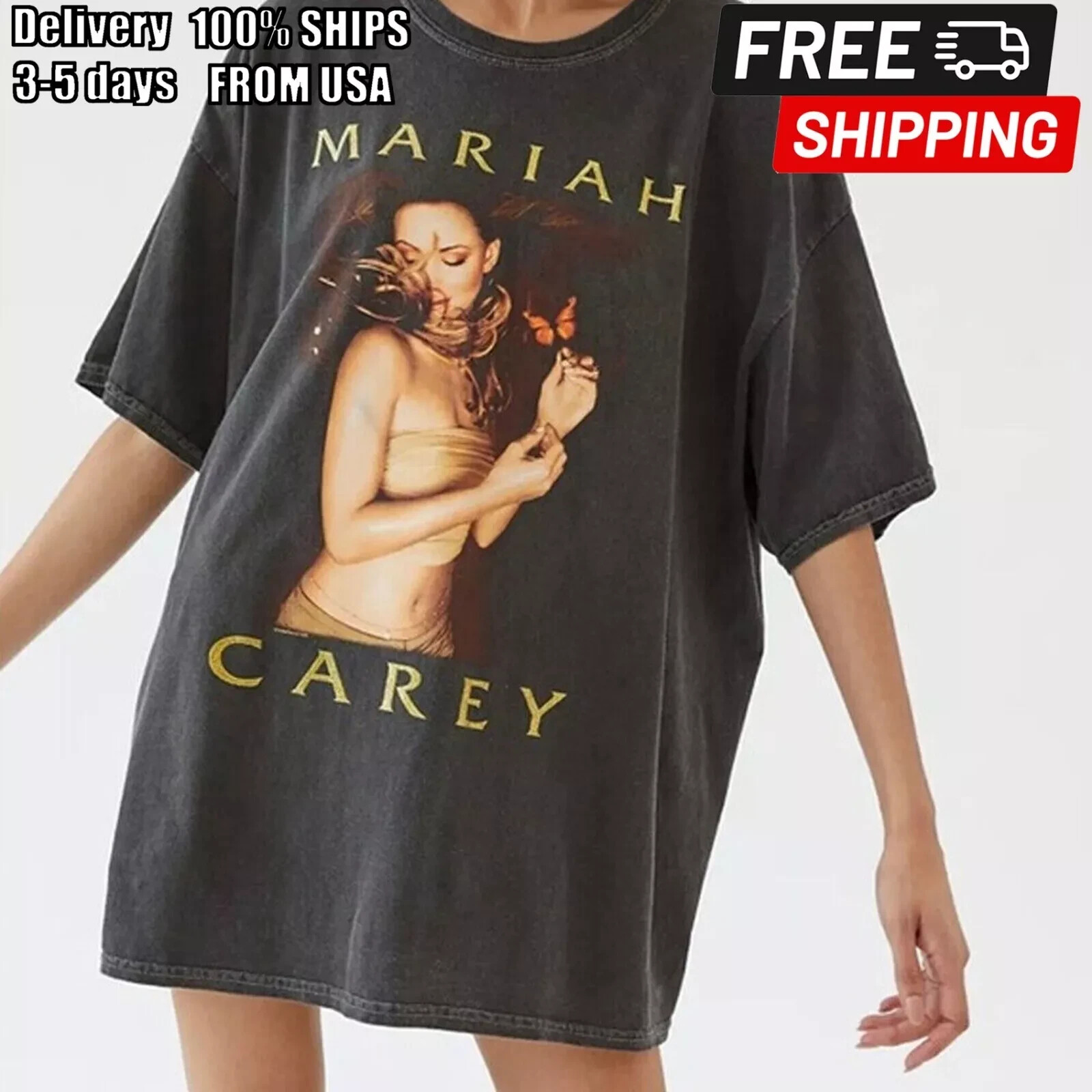 Mariah Carey Butterfly Cotton Unisex All Size S-345XL TShirt