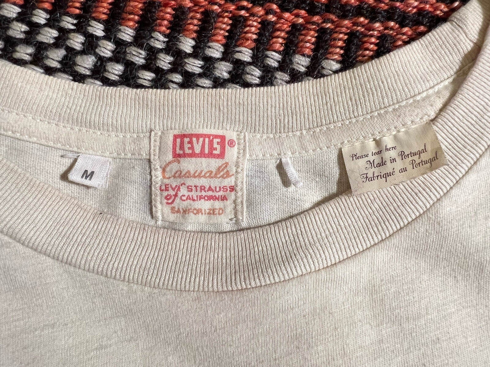 Levis LVC T-Shirt M 60’s Vintage Clothing Single Stitch Graphic Navajo S Western